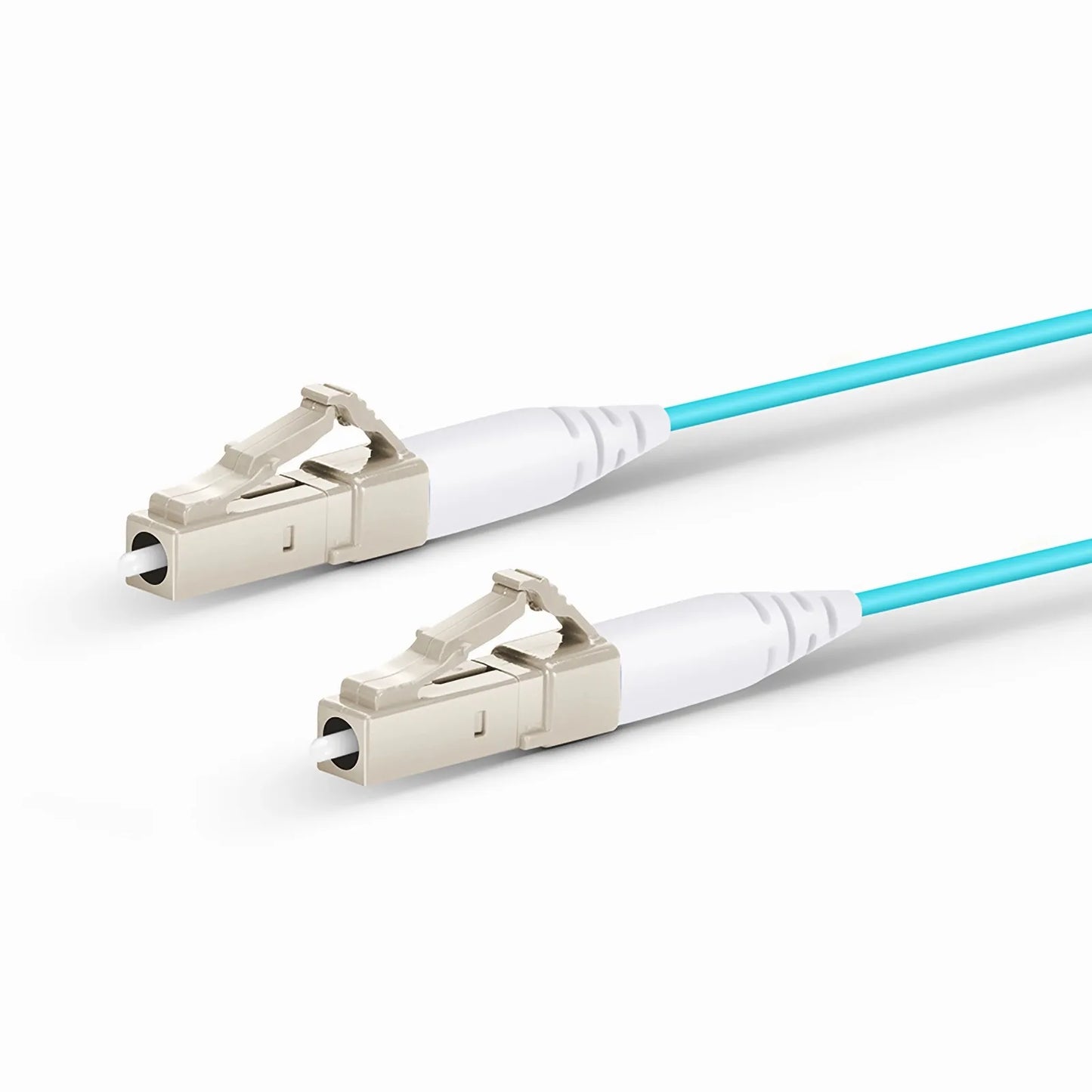 3m (10ft) Fiber Patch Cable, 1 Fiber, LC UPC Simplex to LC UPC Simplex, Multimode (OM4), Riser (OFNR), 1.2mm, Tight-Buffered, Aqua