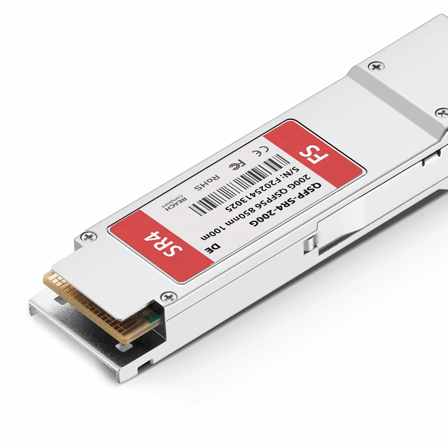 Dell Q56-200G-SR4 Compatible 200GBASE-SR4 QSFP56 4 x 50G PAM4 850nm 100m DOM MPO-12/UPC MMF Optical Transceiver Module
