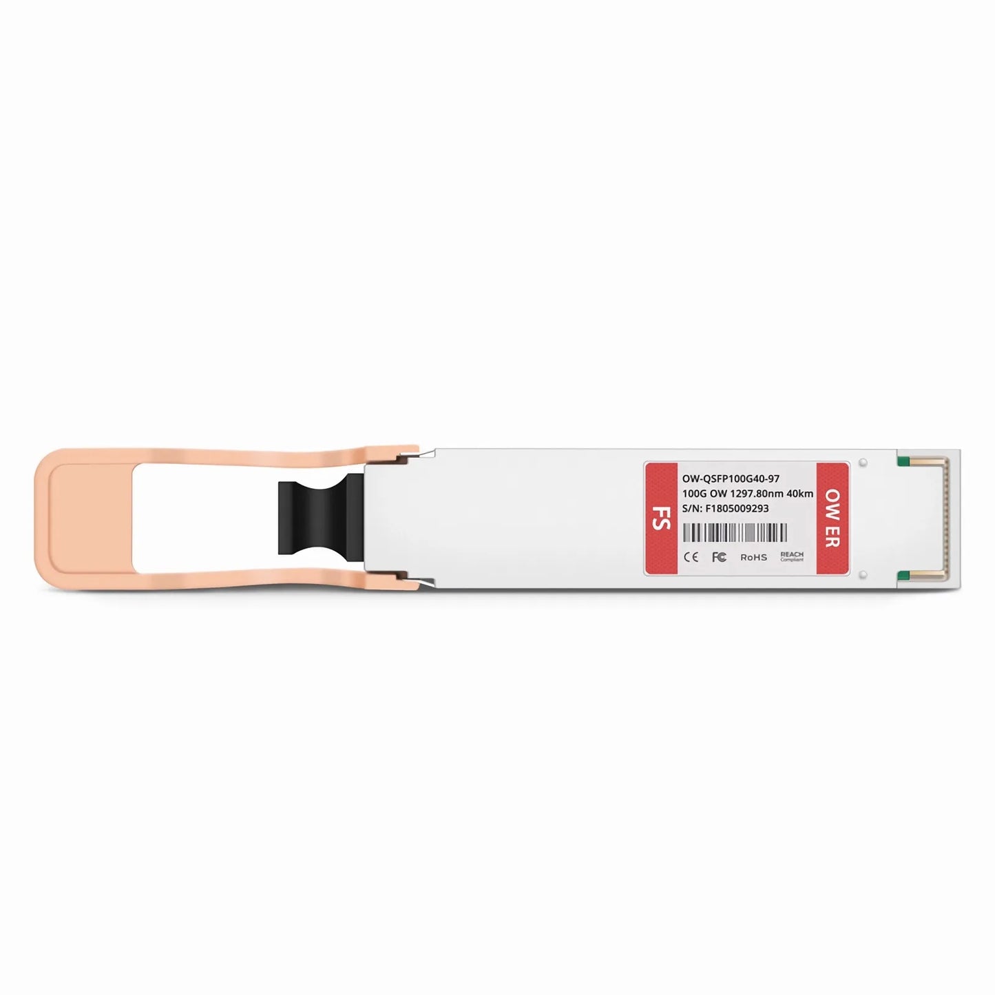 Cisco Compatible QSFP28 100G OWDM 1297.80nm 40km DOM Duplex LC/UPC SMF Optical Transceiver Module for Transmission