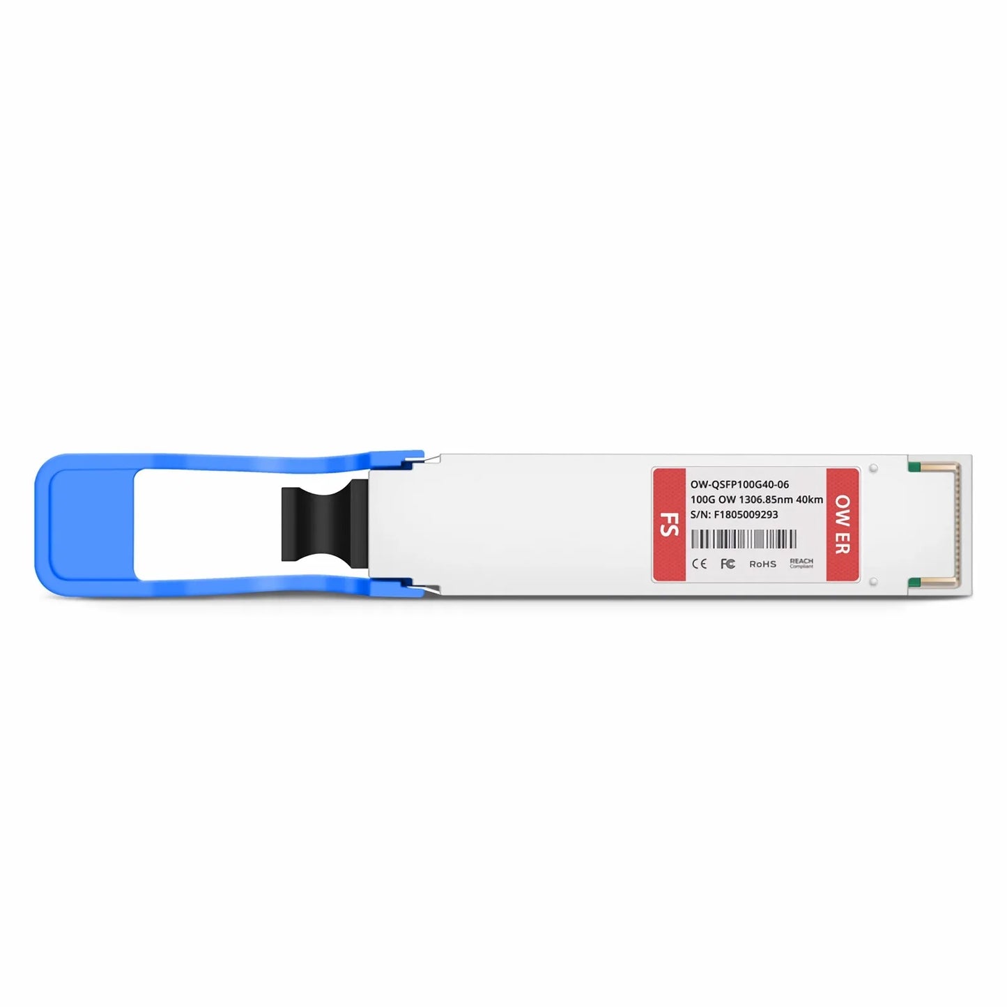 Cisco Compatible QSFP28 100G OWDM 1306.85nm 40km DOM Duplex LC/UPC SMF Optical Transceiver Module for Transmission