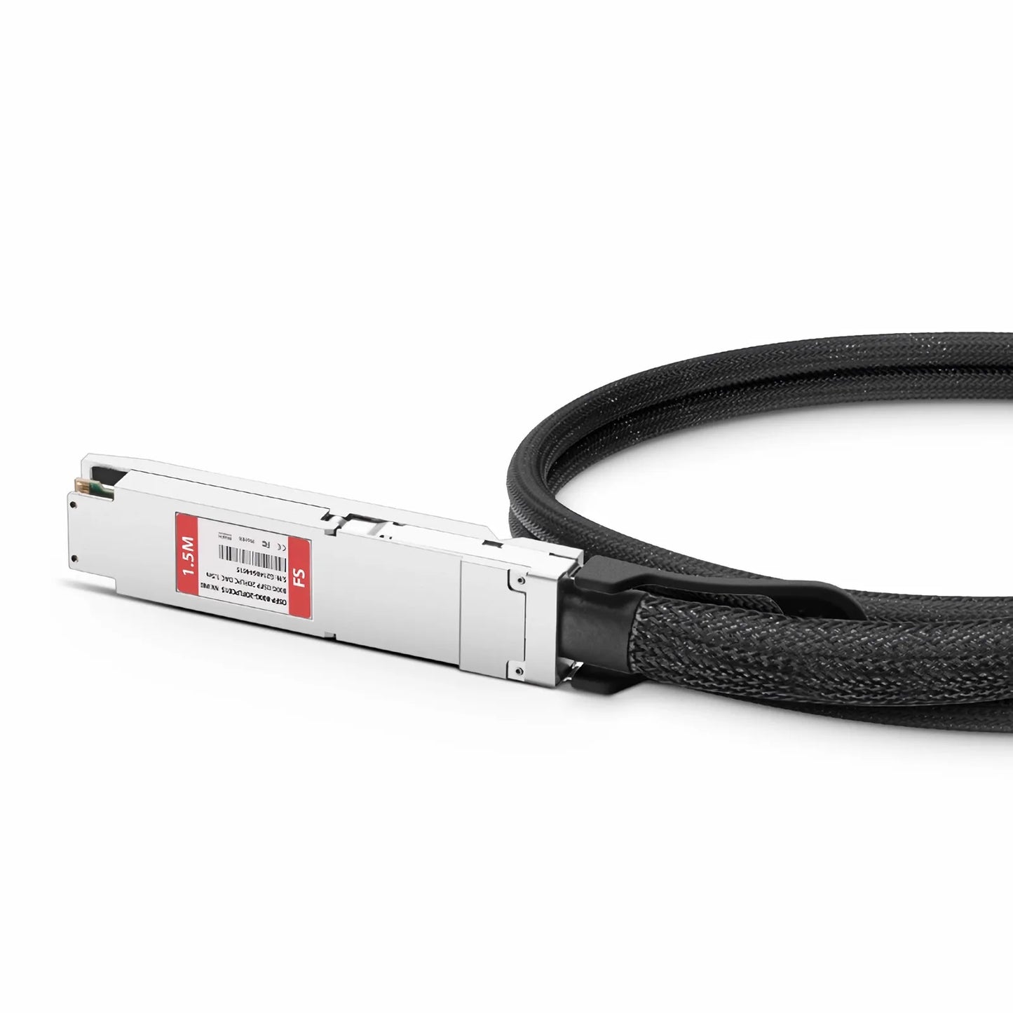 1.5m (5ft) NVIDIA/Mellanox MCP7Y00-N01A Compatible 800G OSFP 8 x 100G PAM4 Finned Top to 2 x 400G OSFP 4 x 100G PAM4 Flat Top Ethernet Passive Direct Attach Copper Breakout Cable