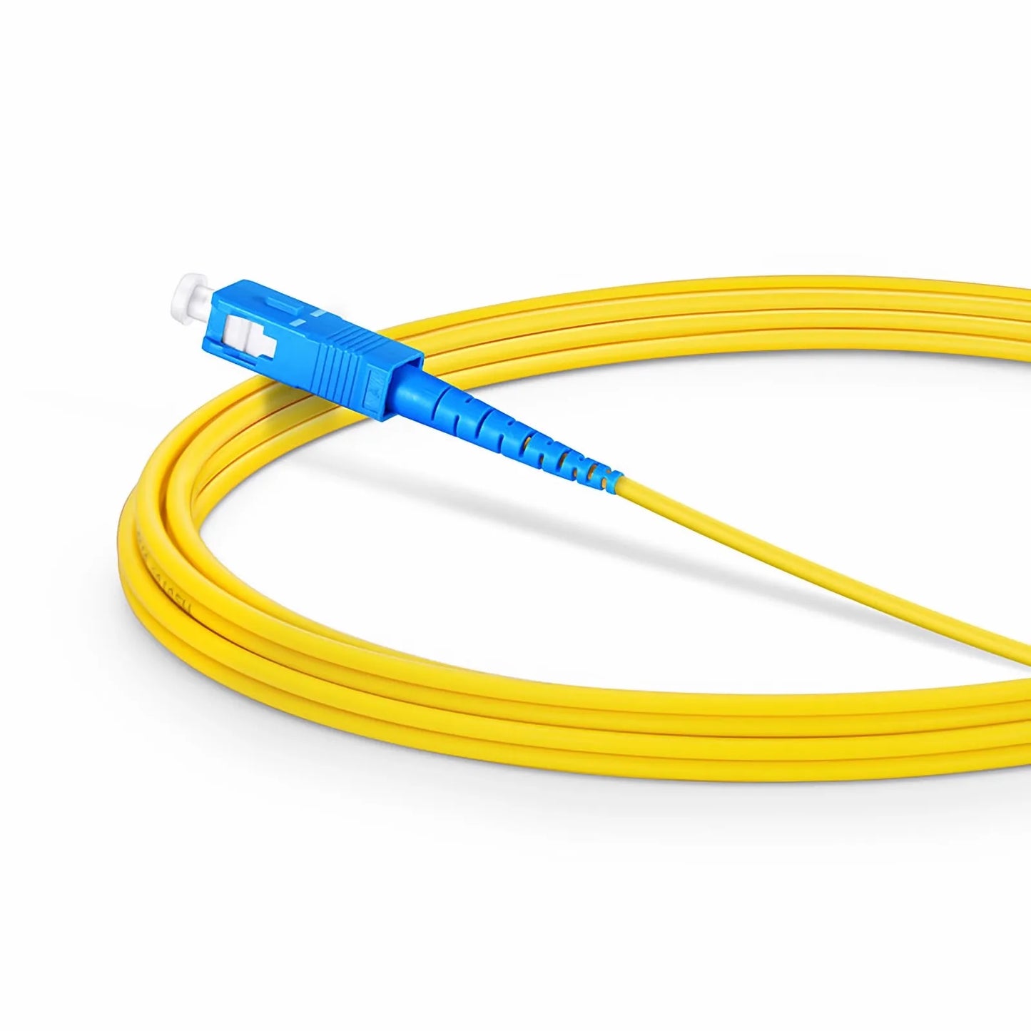 3m (10ft) Fiber Patch Cable, 1 Fiber, LC APC Simplex to SC UPC Simplex, Single Mode (OS2), Riser (OFNR), 2.0mm, Tight-Buffered, Yellow