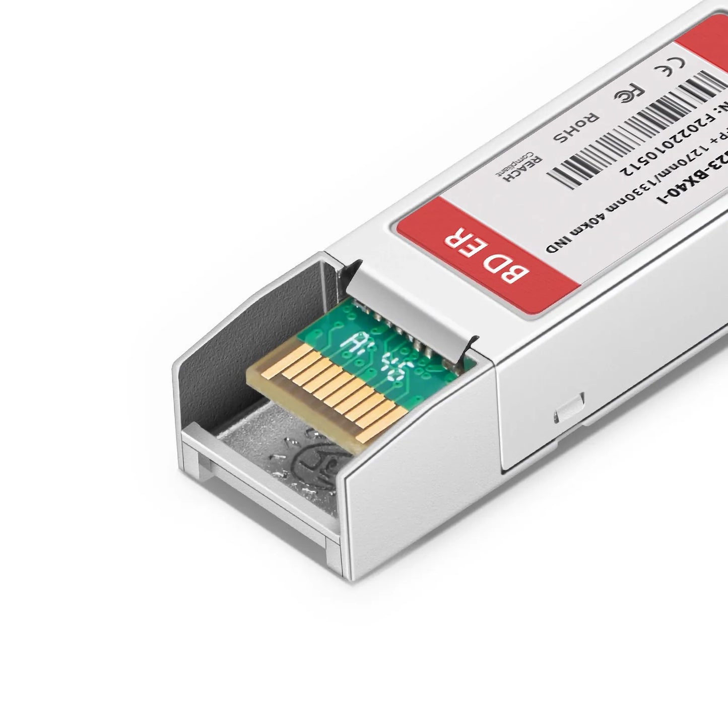 Cisco SFP-10G-BX40U-I Compatible 10GBASE BiDi SFP+ 1270nm-TX/1330nm-RX 40km DOM Simplex LC/UPC SMF Optical Transceiver Module (Industrial)