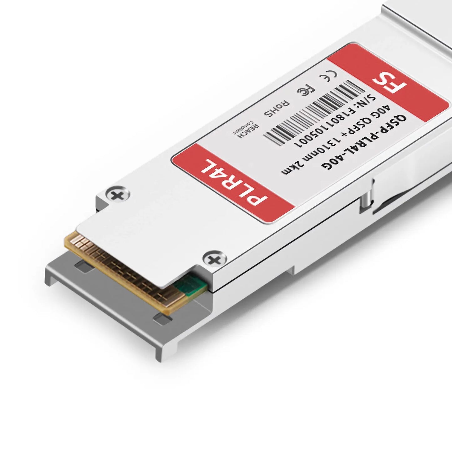 Cisco QSFP-40G-PLRL4 Compatible 40GBASE-PLR4L QSFP+ 1310nm 2km DOM MPO-12/APC SMF Optical Transceiver Module