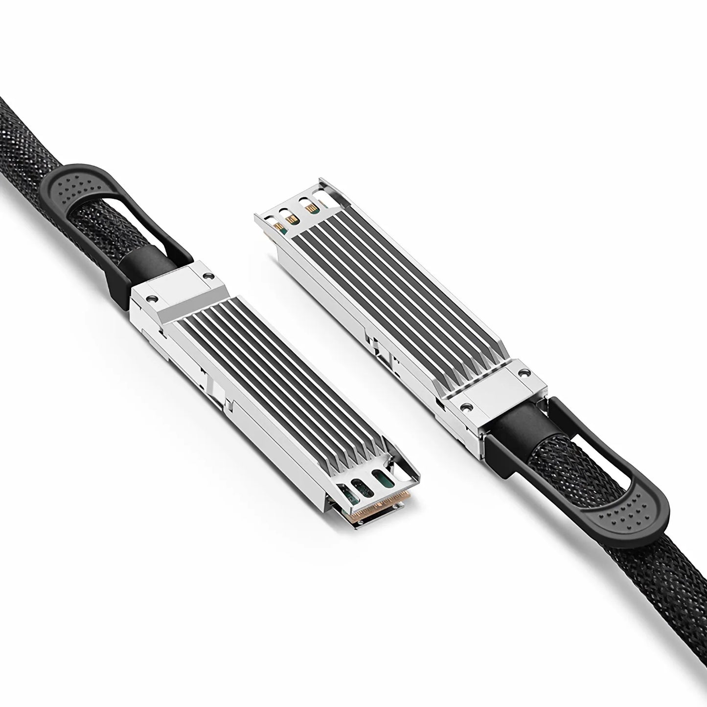 1.5m (5ft) NVIDIA/Mellanox MCP4Y10-N01A Compatible 800G OSFP 8 x 100G PAM4 Finned Top InfiniBand NDR Passive Direct Attach Copper Twinax Cable for Quantum-2 Switches