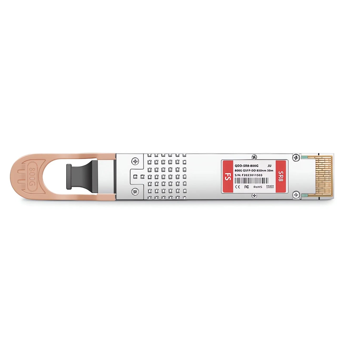 Juniper Networks Compatible 800GBASE-SR8 QSFP-DD 8 x 100G PAM4 850nm 50m DOM MPO-16/APC MMF Optical Transceiver Module