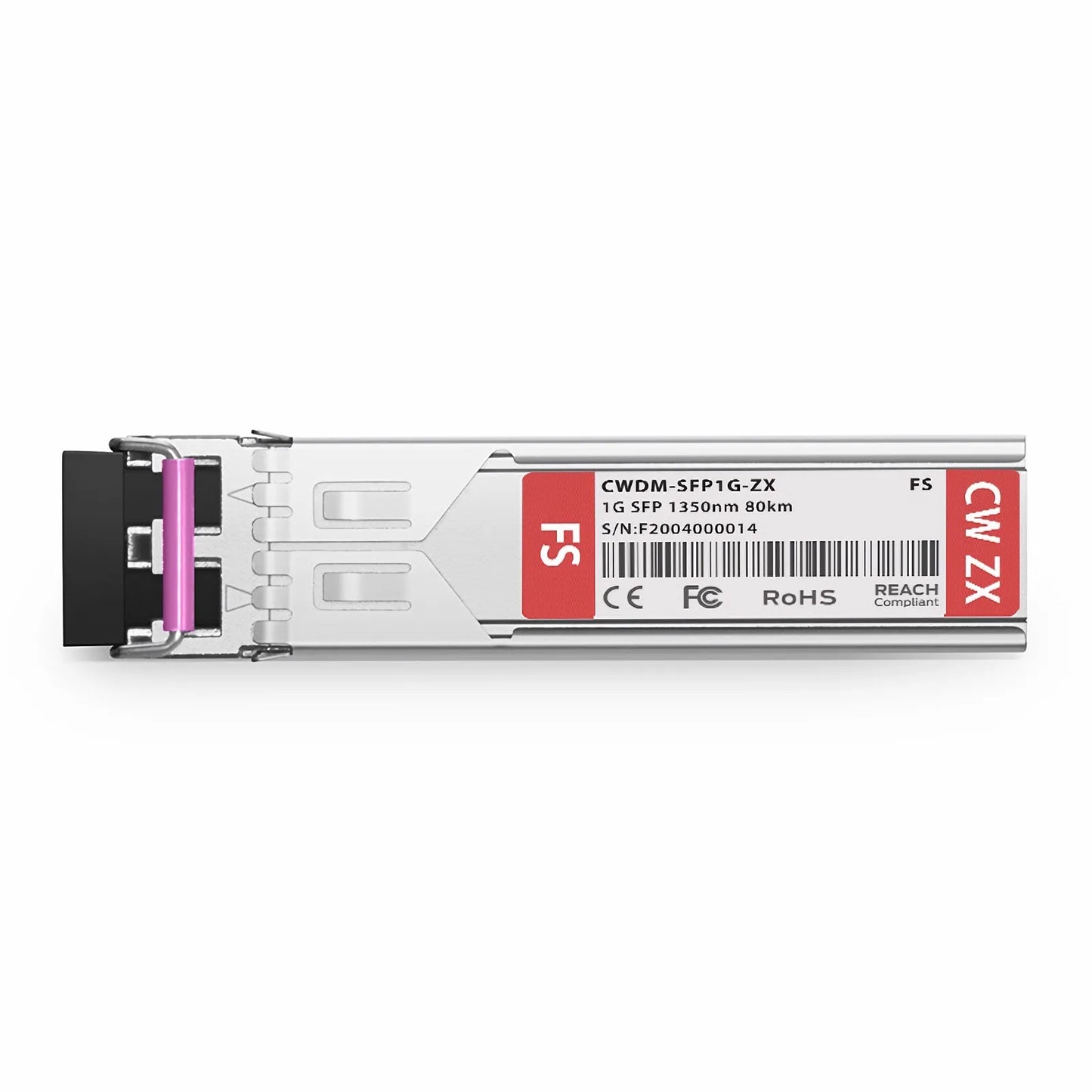 SFP 1000BASE-CWDM 1350nm 80km DOM Duplex LC/UPC SMF Optical Transceiver Module for Transmission for FS Switches
