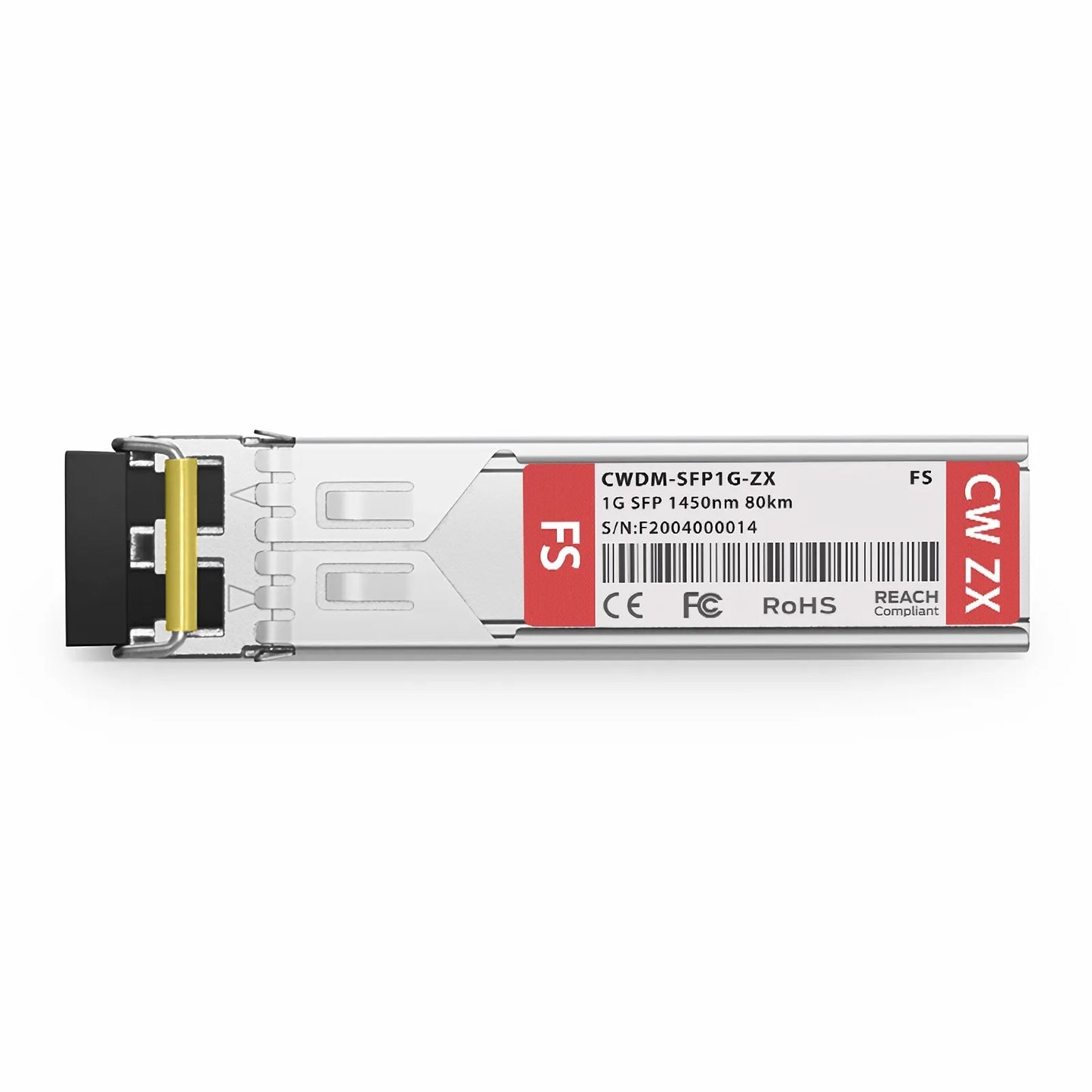 SFP 1000BASE-CWDM 1450nm 80km DOM Duplex LC/UPC SMF Optical Transceiver Module for Transmission for FS Switches