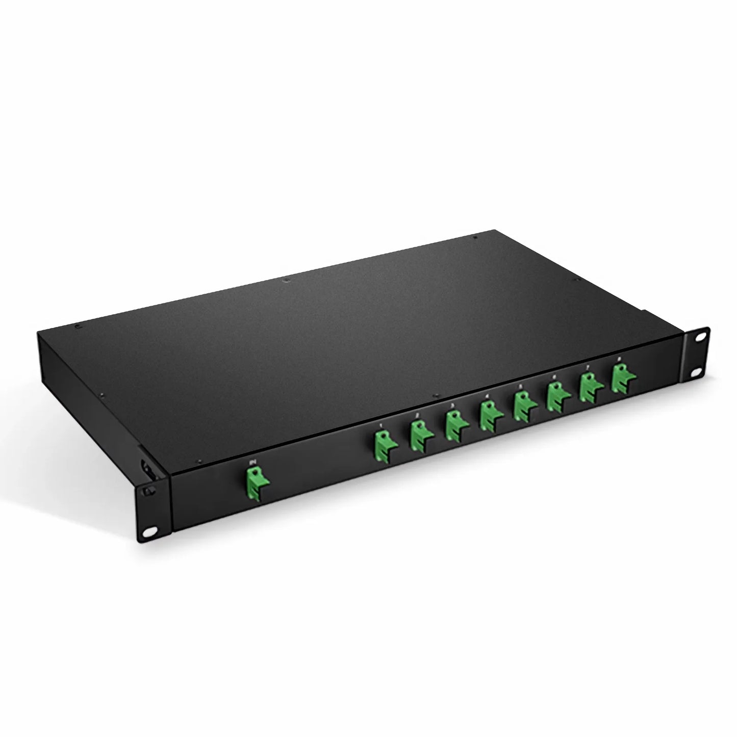 1 x 8 PLC Fiber Splitter, 1U 19" Rack Mount, SC/APC, Singlemode