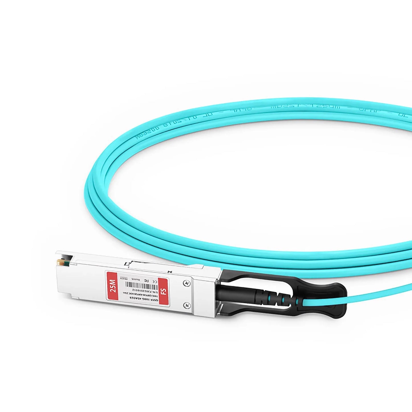 25m (82ft) Cisco QSFP-4SFP25G-AOC25M Compatible 100G QSFP28 4 x 25G NRZ to 4 x 25G SFP28 NRZ Active Optical Breakout Cable