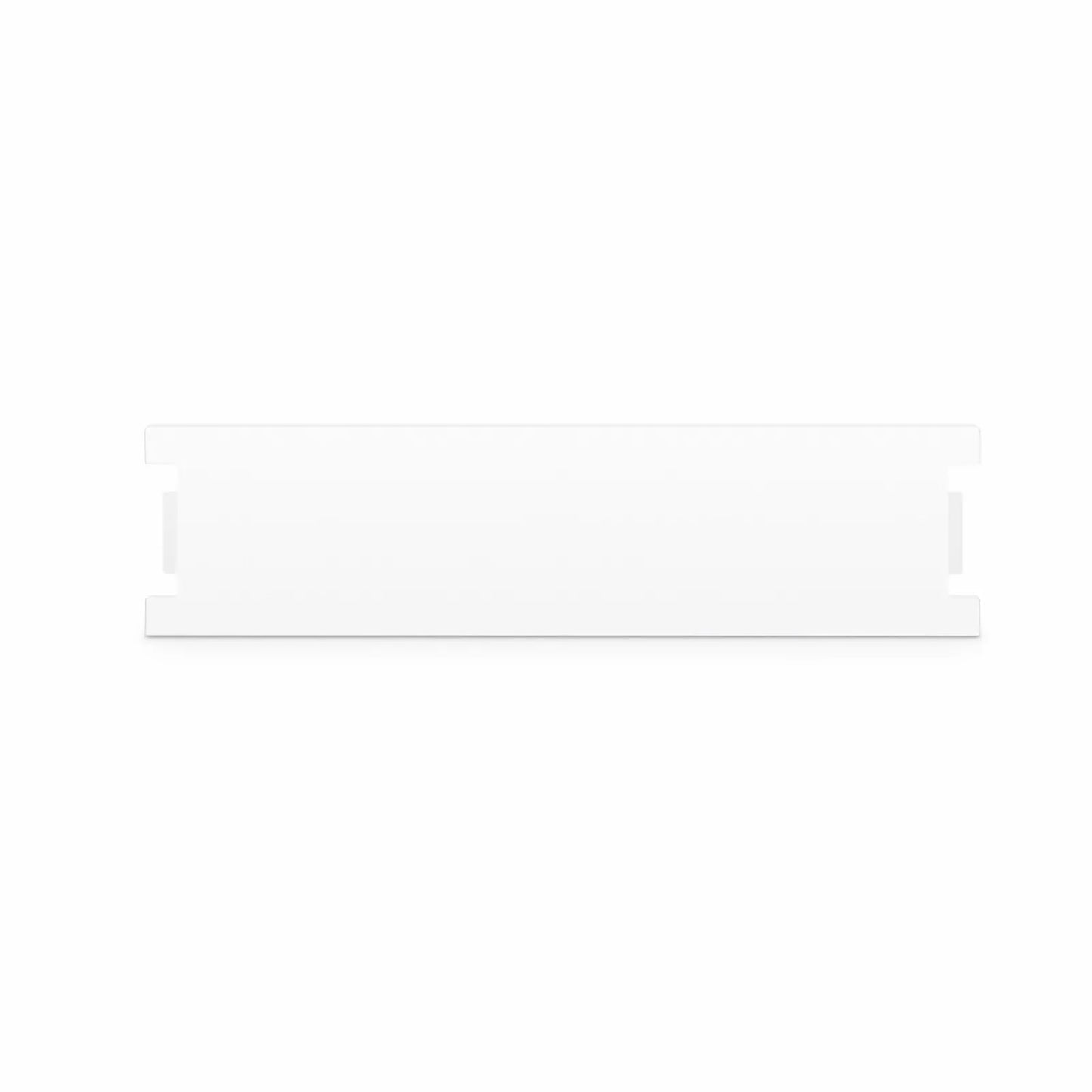 British-Style Blank Module, 0.5 Units High, White
