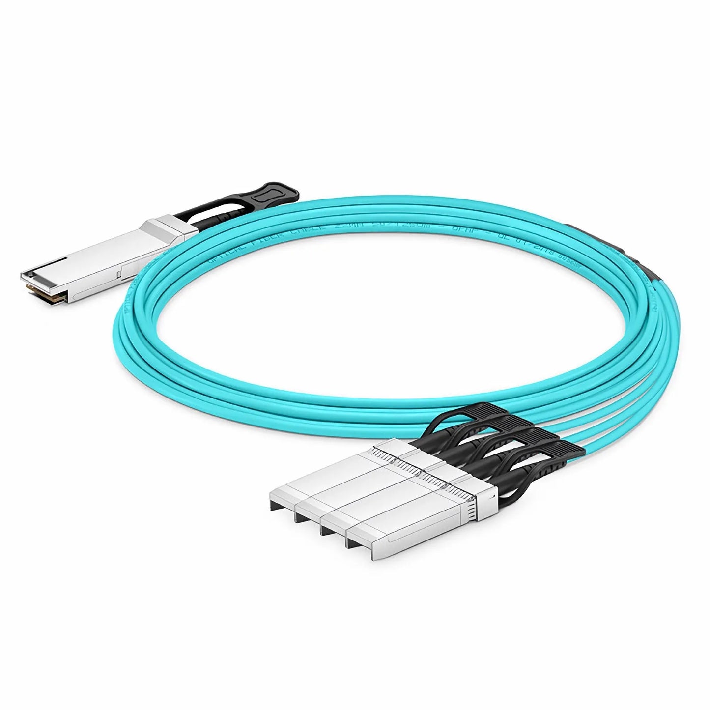 30m (98ft) Cisco QSFP-4SFP25G-AOC30M Compatible 100G QSFP28 4 x 25G NRZ to 4 x 25G SFP28 NRZ Active Optical Breakout Cable