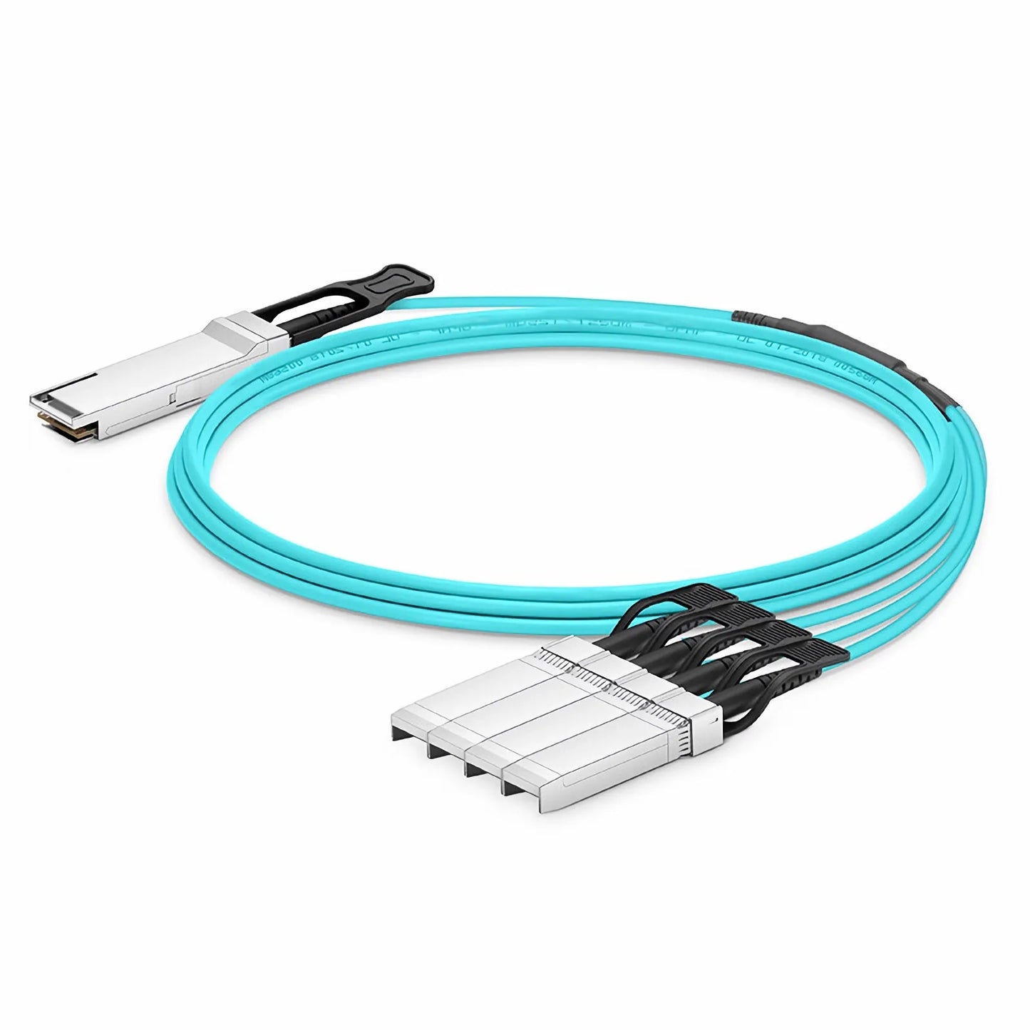 15m (49ft) Cisco QSFP-4SFP25G-AOC15M Compatible 100G QSFP28 4 x 25G NRZ to 4 x 25G SFP28 NRZ Active Optical Breakout Cable