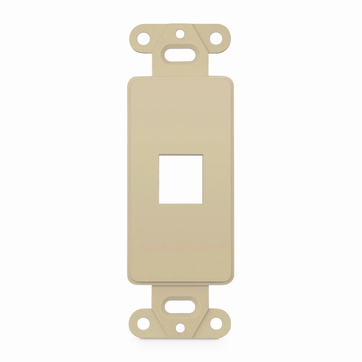 SyncEaseFFSystem™ Faceplate Frame Keystone Insert, 1 Ports, Ivory, 4.09'' x 1.4''