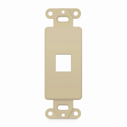 SyncEaseFFSystem™ Faceplate Frame Keystone Insert, 1 Ports, Ivory, 4.09'' x 1.4''