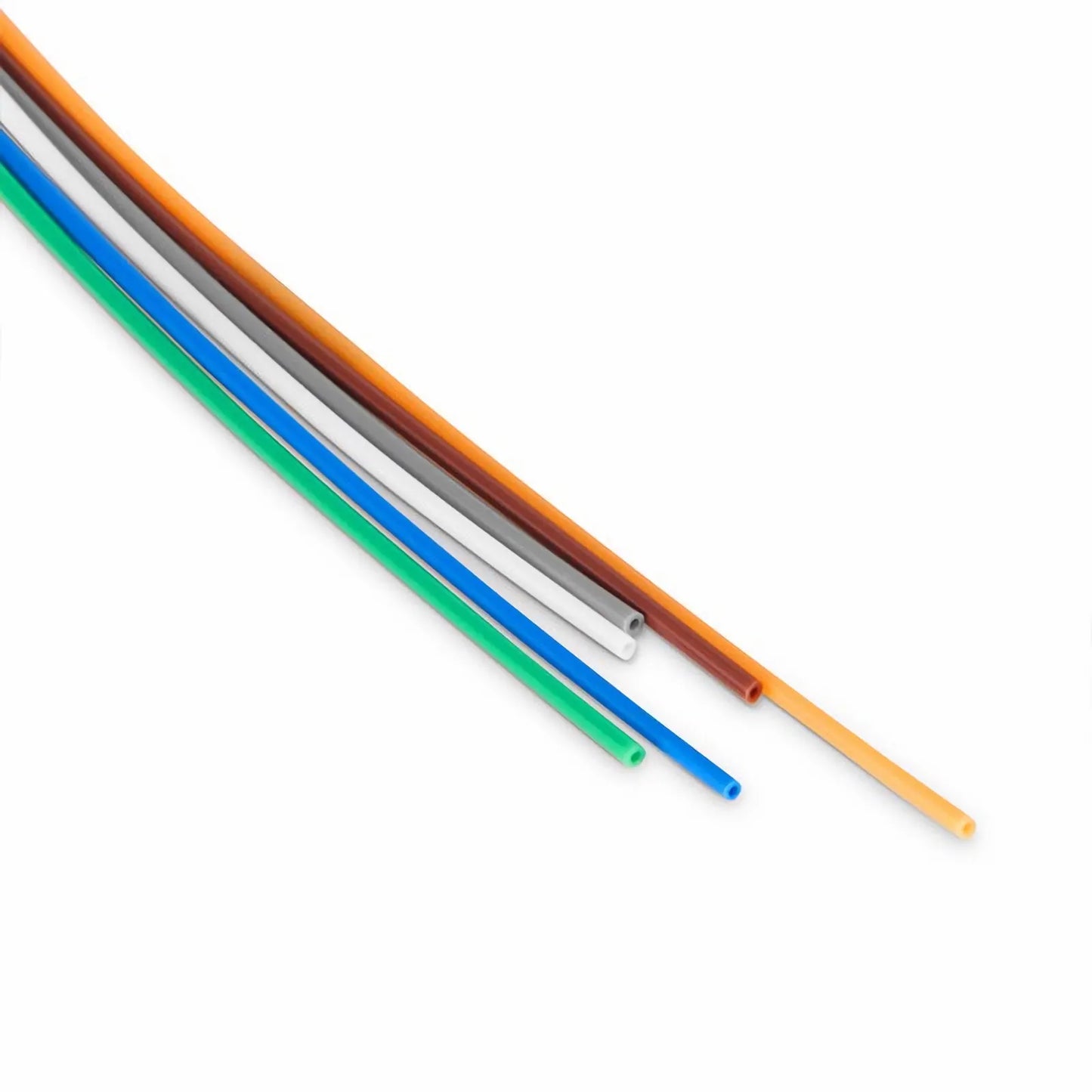 6 Fibers Buffer Tube Color-coded Fan-out Kit, for Round Cable, Indoor, 1.2m (3.94ft) Tubing Length