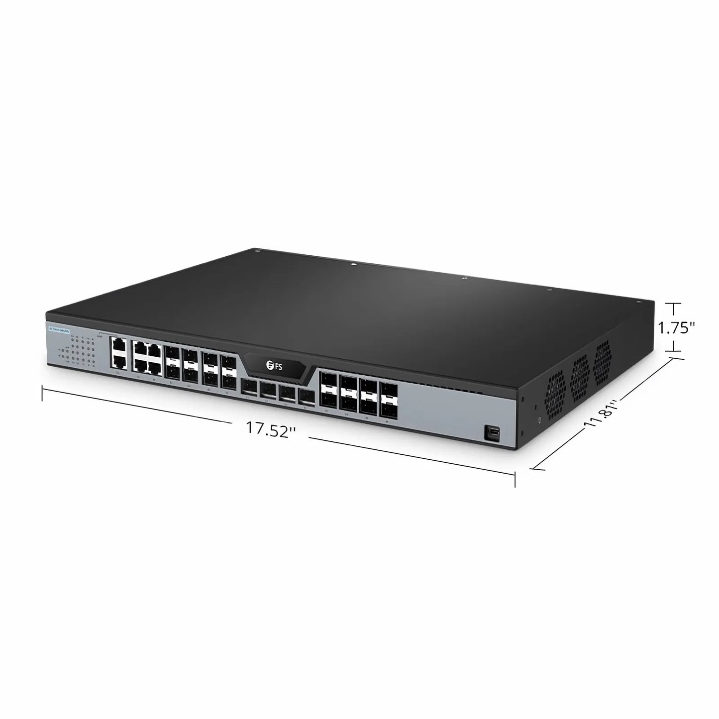 OLT3610-08GP4S, Layer 3 Feature 8-Port GPON OLT with 4 × RJ45/SFP Combo, 4 × 1G SFP and 4 × 10G SFP+ Uplink Ports, AC Power Supply, Broadcom Chip