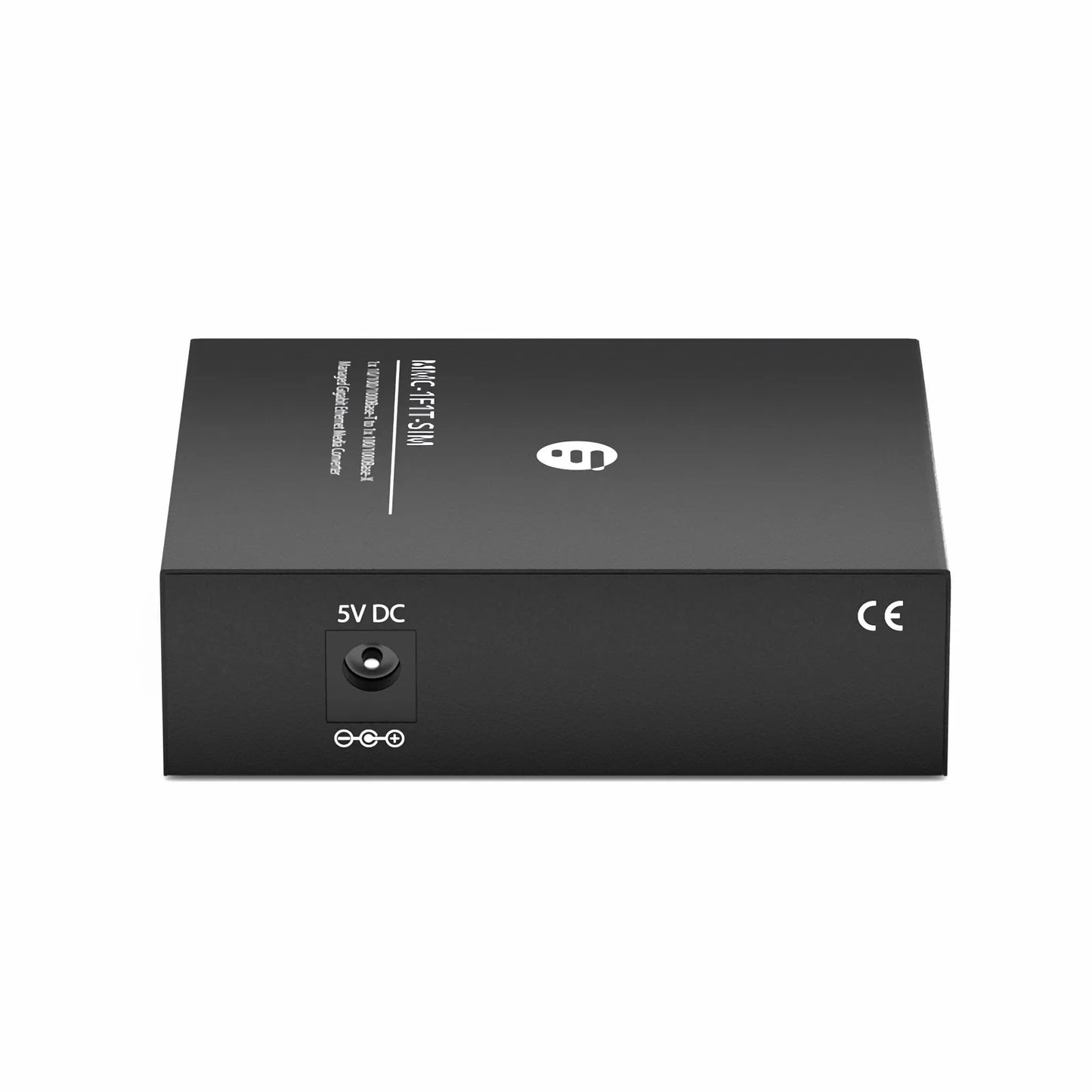 Managed 1x 10/100/1000Base-T RJ45 to 1x 100/1000Base-X SFP Gigabit Ethernet Media Converter, Slide-in Module, American Plug Standard