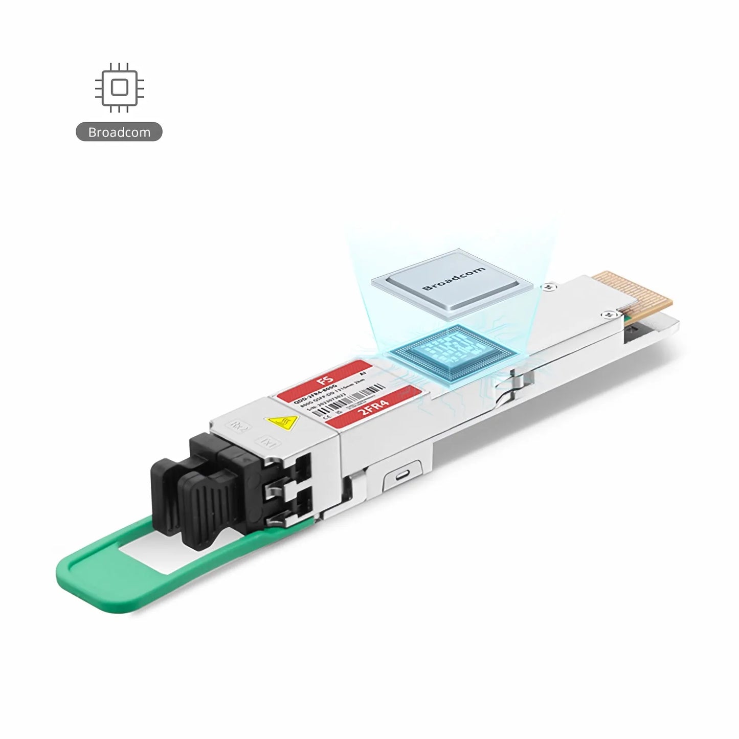 H3C QSFPDD-800G-2FR4-WDM1300-DLC Compatible 800GBASE 2 x FR4 QSFP-DD 8 x 100G PAM4 1310nm 2km DOM Dual Duplex LC/UPC SMF Optical Transceiver Module