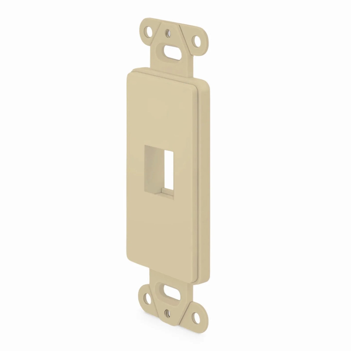 SyncEaseFFSystem™ Faceplate Frame Keystone Insert, 1 Ports, Ivory, 4.09'' x 1.4''