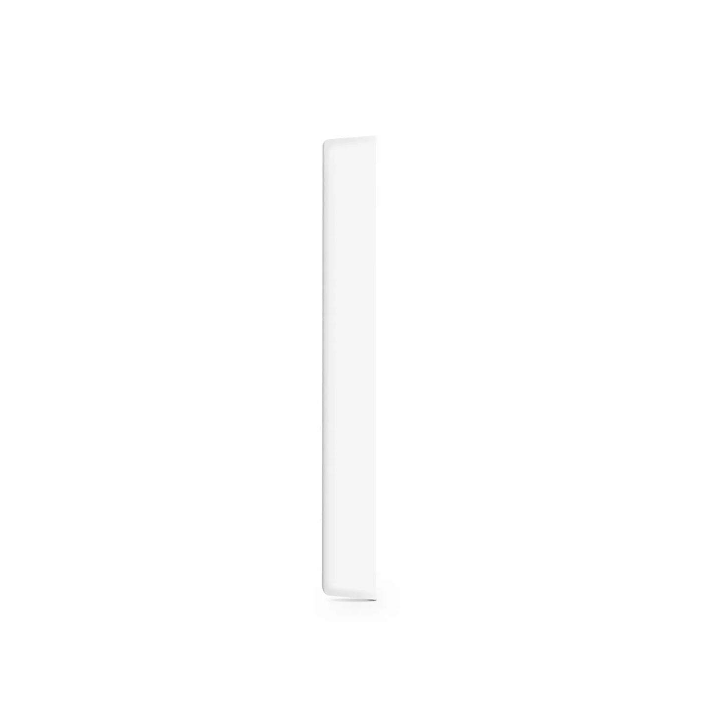 British-Style Dual Gang Faceplate Frame, White, 3.38"x3.38"