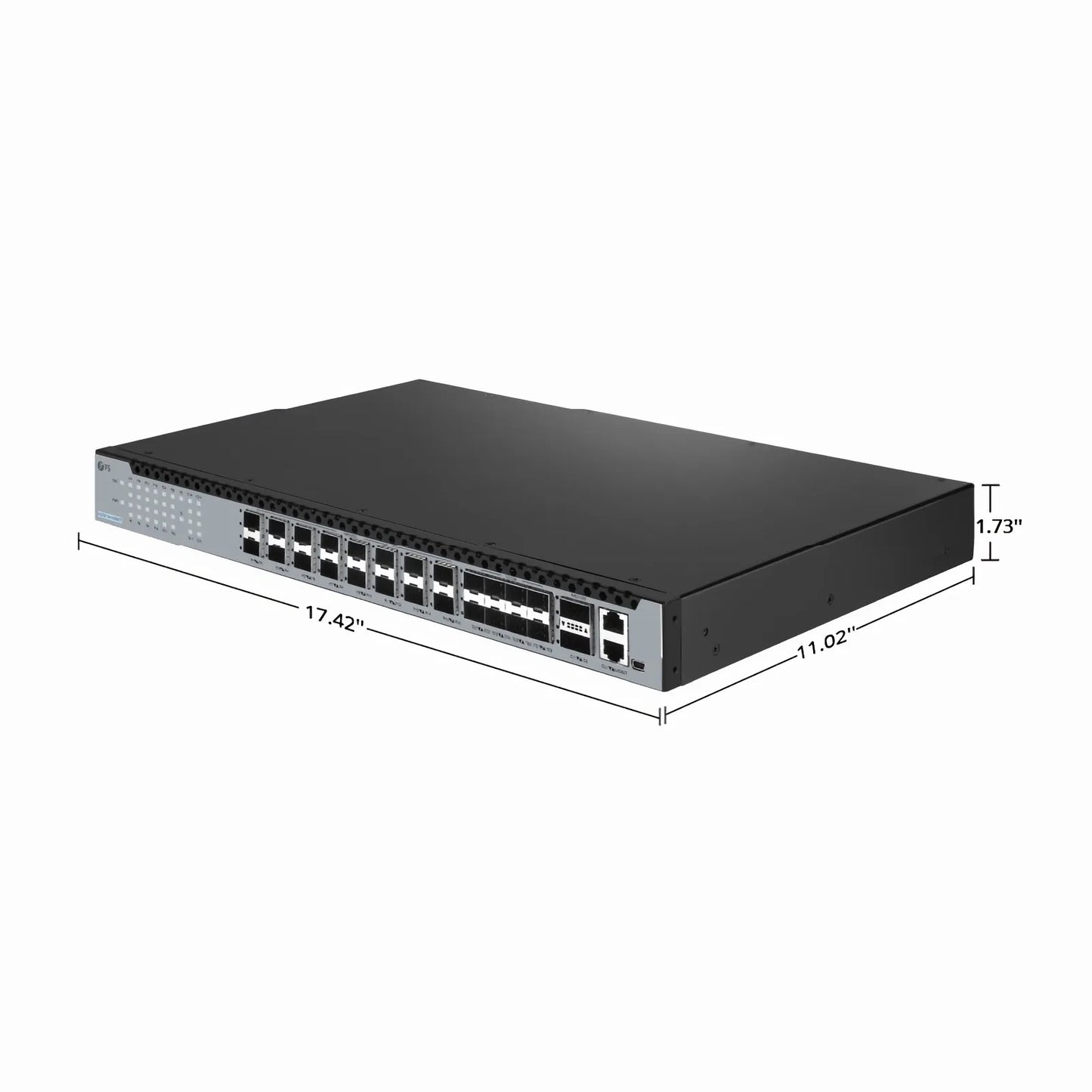 OLT3710-16XG2T, 16-Port XG(S)-PON OLT with 8 × 10G SFP+ and 2 × 100G QSFP28 Uplink Ports, Dual Power Supply, Broadcom Chip