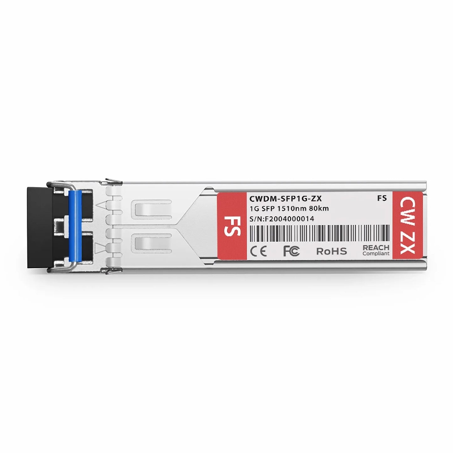 SFP 1000BASE-CWDM 1510nm 80km DOM Duplex LC/UPC SMF Optical Transceiver Module for Transmission for FS Switches