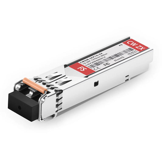 SFP 1000BASE-CWDM 1370nm 80km DOM Duplex LC/UPC SMF Optical Transceiver Module for Transmission for FS Switches