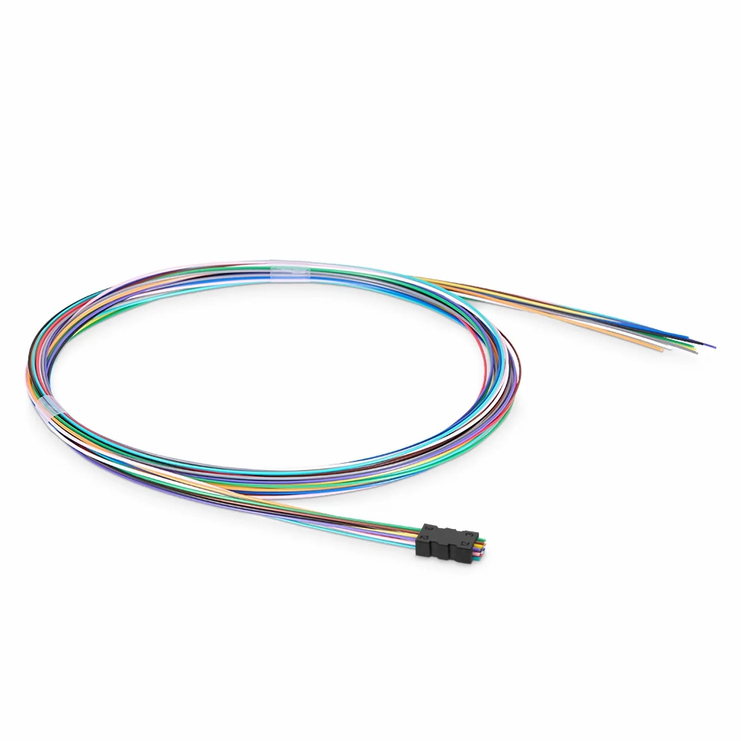 12 Fibers Buffer Tube Color-coded Fan-out Kit, for Round Cable, Indoor, 1.2m (3.94ft) Tubing Length