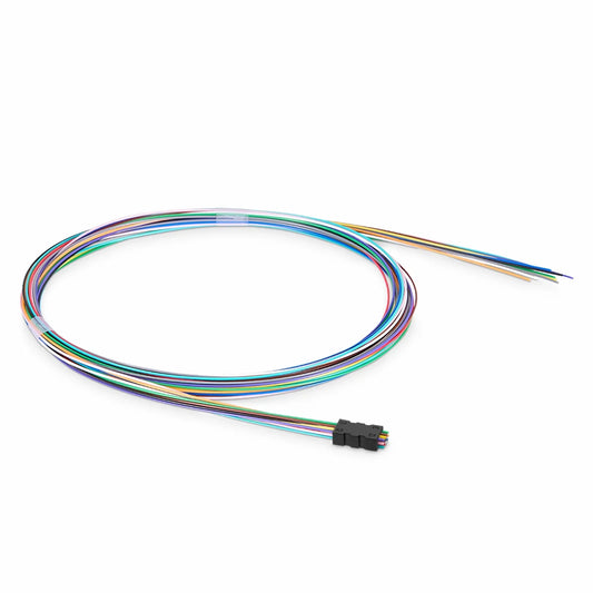 12 Fibers Buffer Tube Color-coded Fan-out Kit, for Round Cable, Indoor, 1.2m (3.94ft) Tubing Length