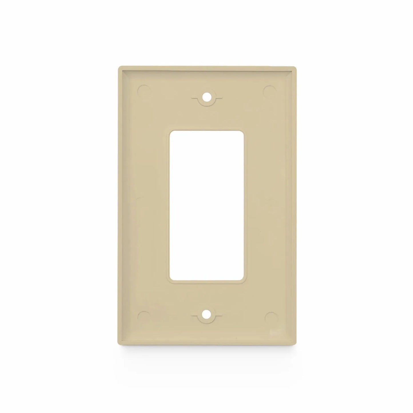 Single Gang FFSystem™ Screwless Faceplate Frame, White, 4.87"x2.95"