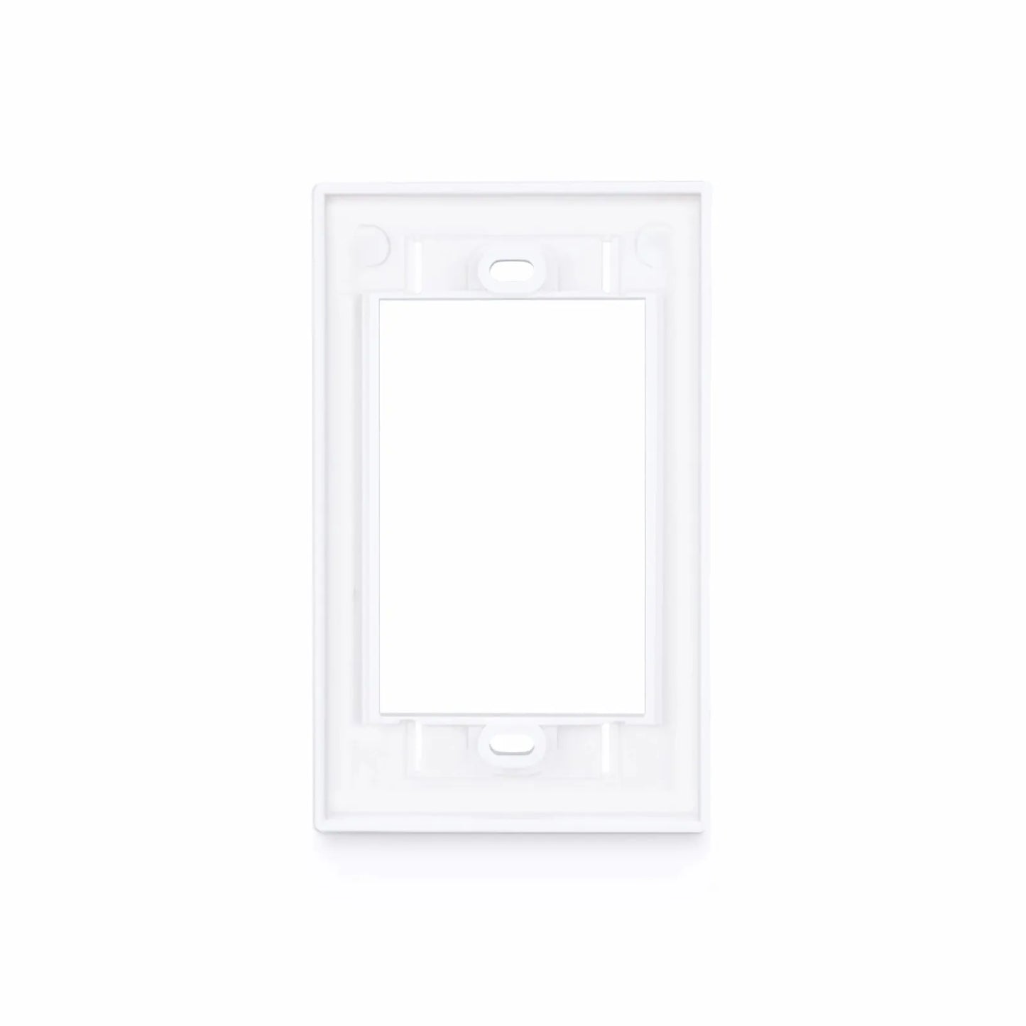 Single-Gang MOS Faceplate Frame, White