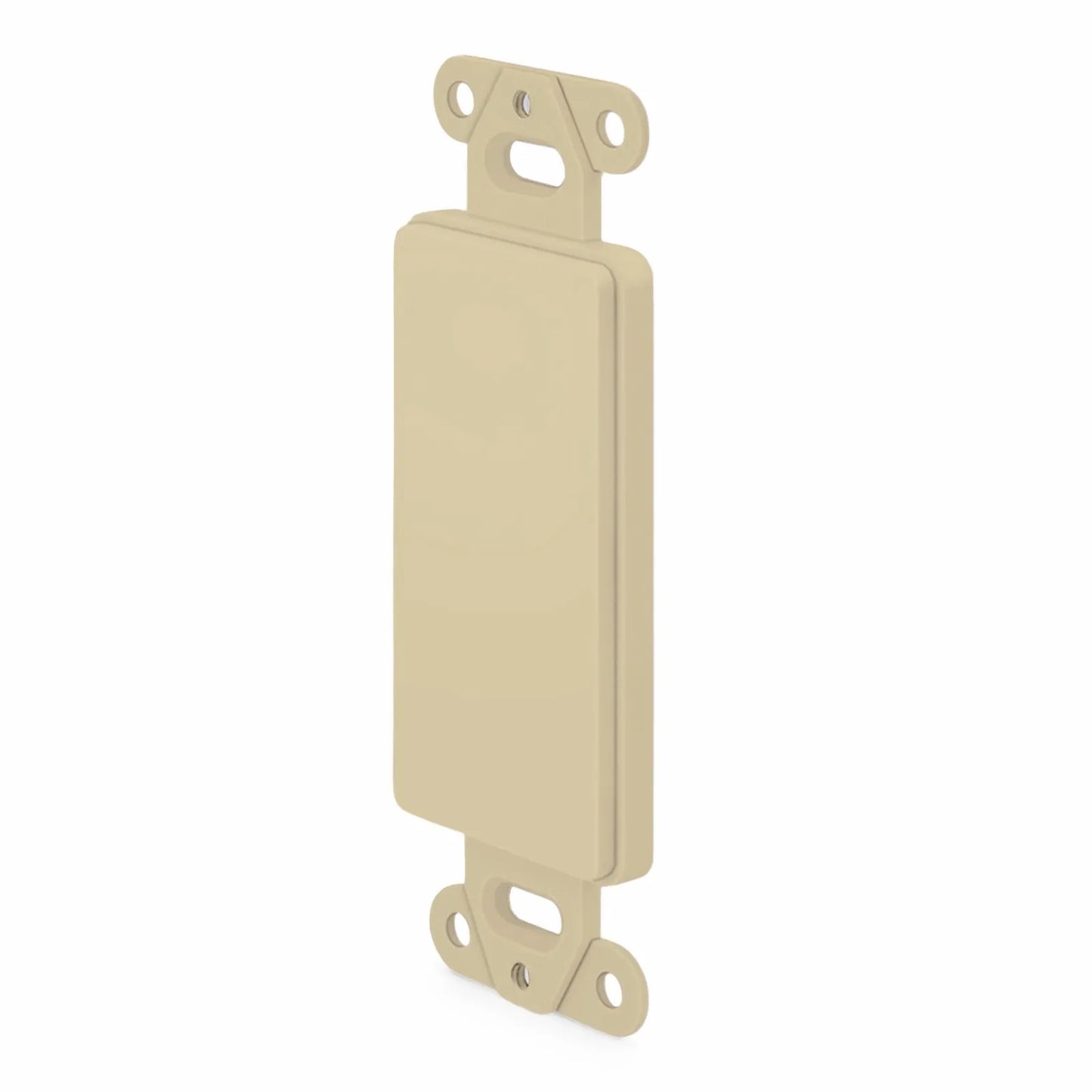 FFSystem™ Faceplate Frame Keystone Blank Insert, Ivory, 4.09'' x 1.4''