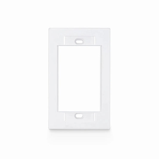 Single-Gang MOS Faceplate Frame, White