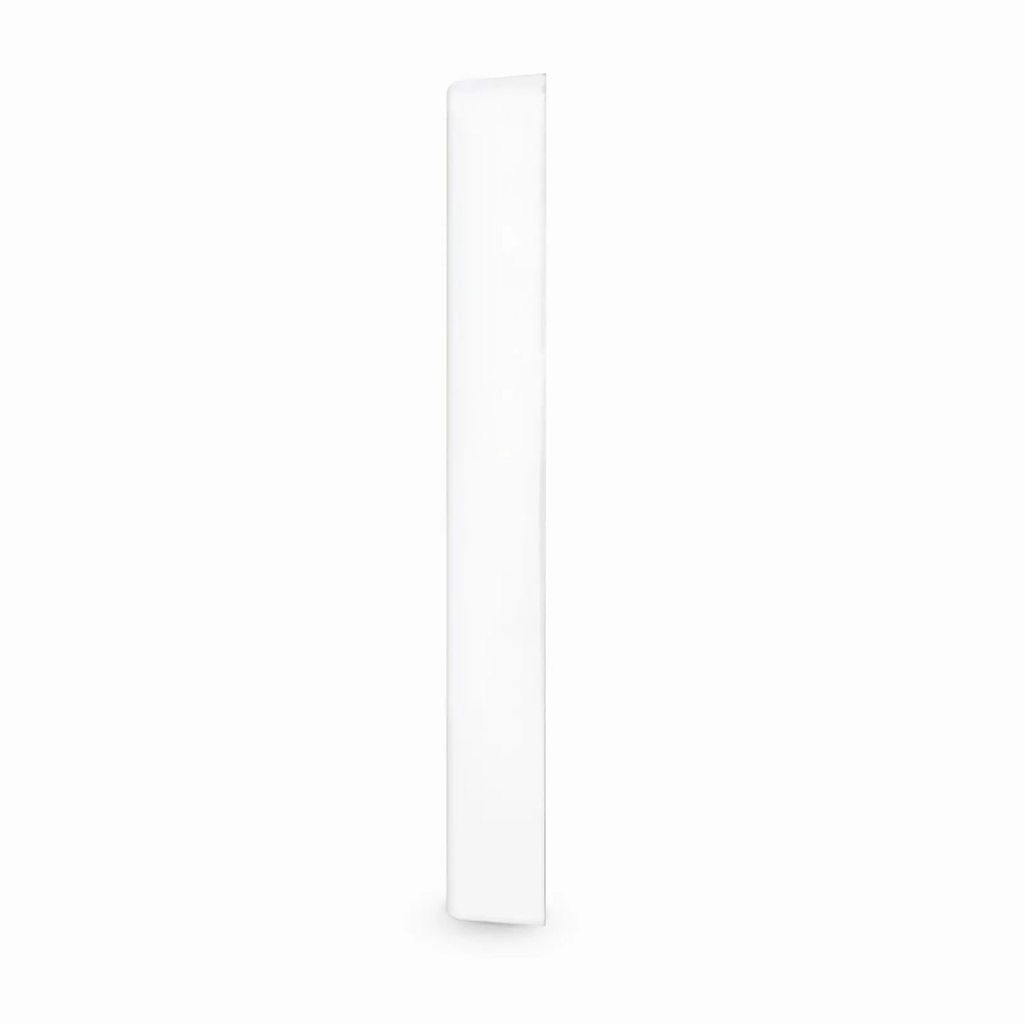 British-Style Single Gang Faceplate Frame, White, 3.38"x3.38"