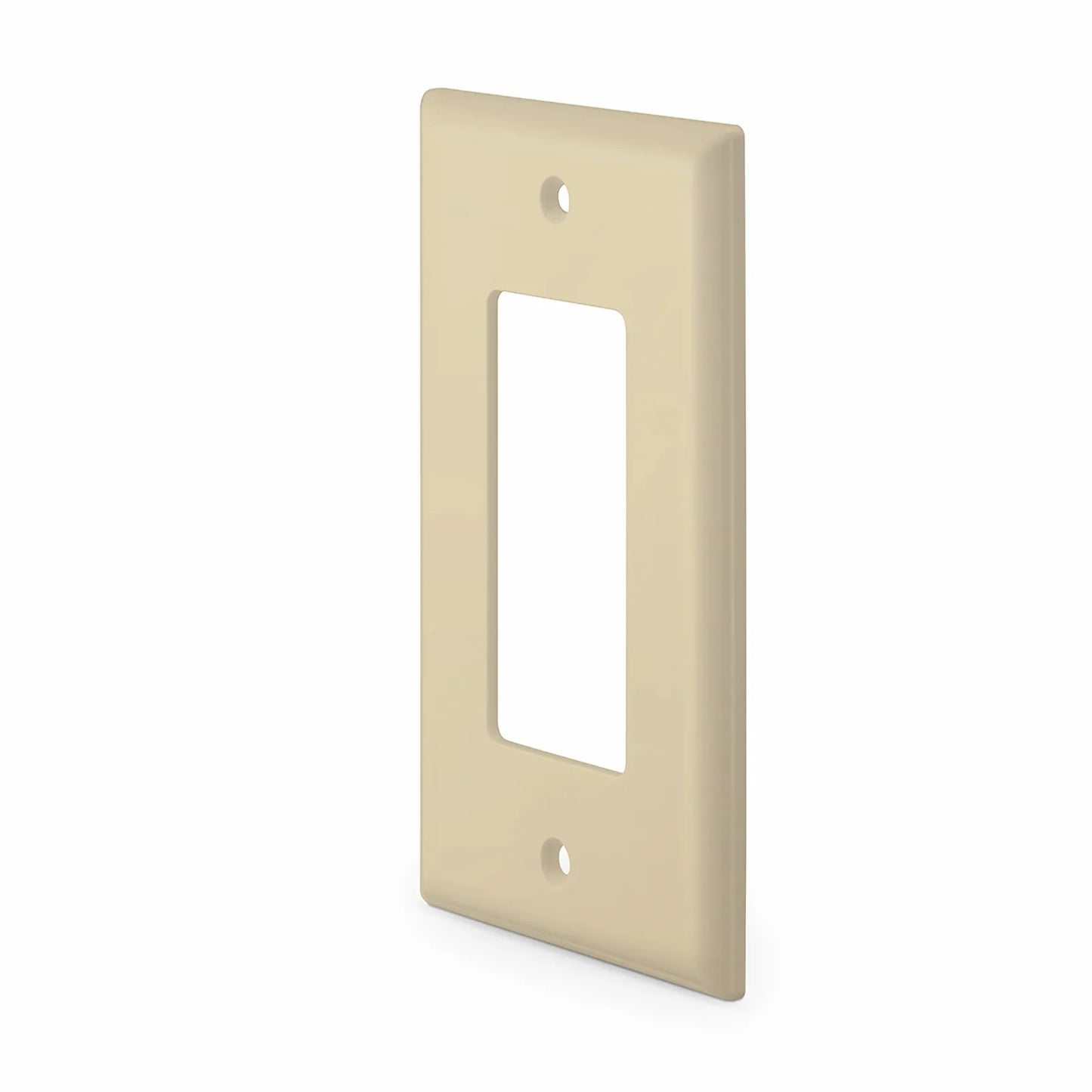 Single Gang FFSystem™ Screwless Faceplate Frame, White, 4.87"x2.95"