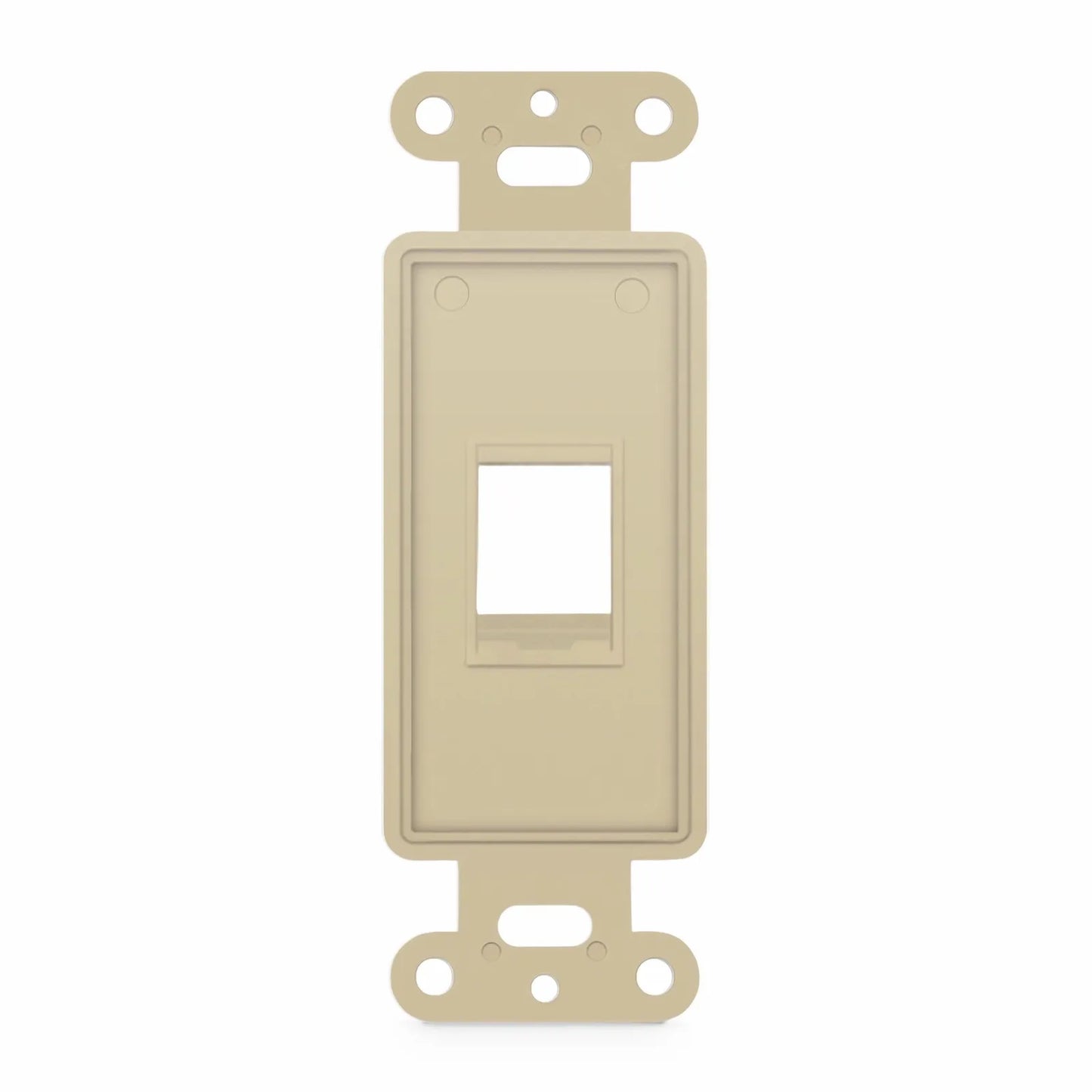 SyncEaseFFSystem™ Faceplate Frame Keystone Insert, 1 Ports, Ivory, 4.09'' x 1.4''