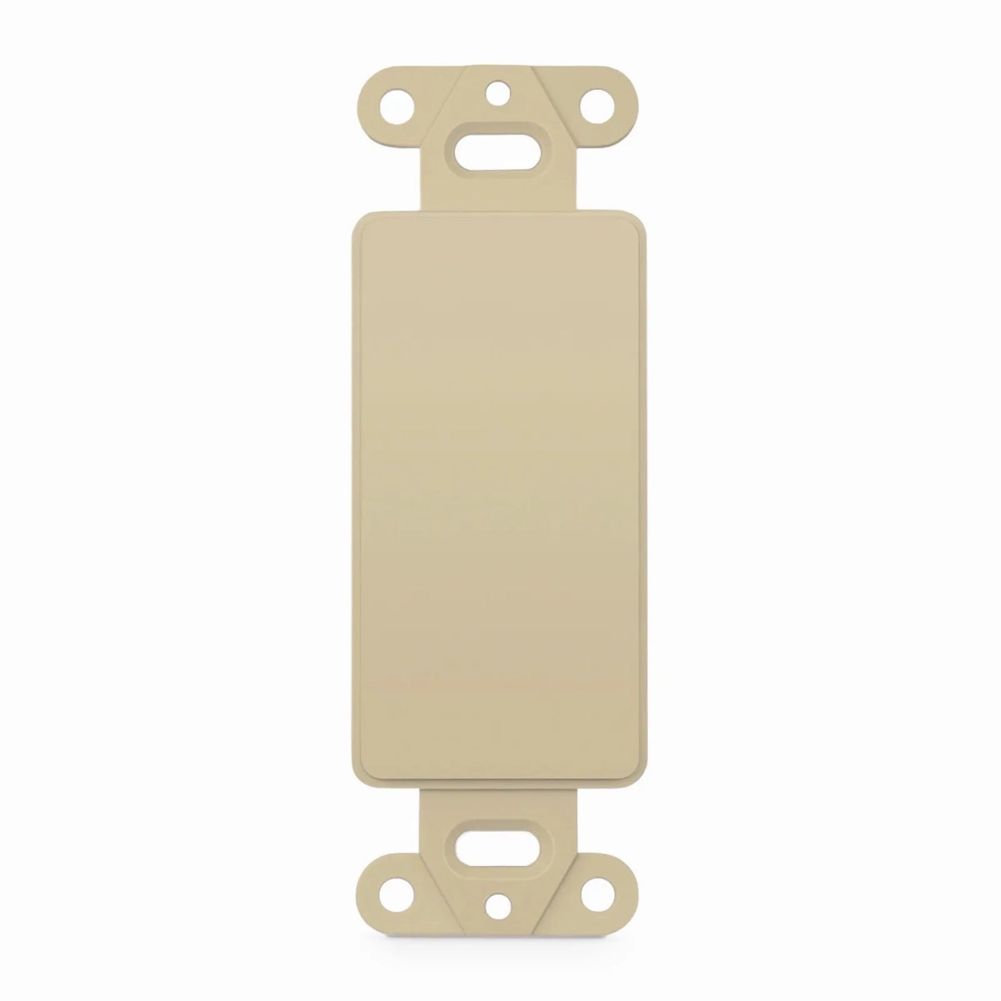 FFSystem™ Faceplate Frame Keystone Blank Insert, Ivory, 4.09'' x 1.4''