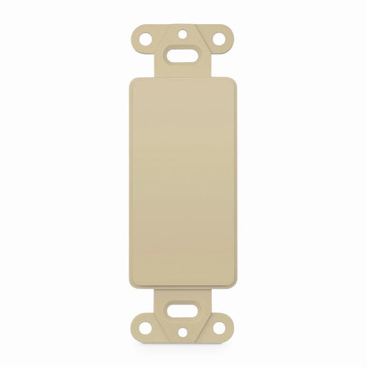 FFSystem™ Faceplate Frame Keystone Blank Insert, Ivory, 4.09'' x 1.4''