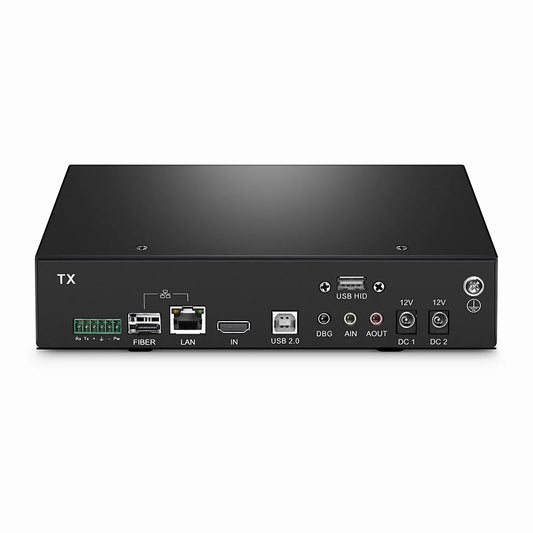 4K HDMI USB HID IP KVM Matrix Transmitter Set with Audio and EDID over Fiber Optic Cable for 20km and Cat5e/6/6a/7 for 120m, 3840x2160@60Hz