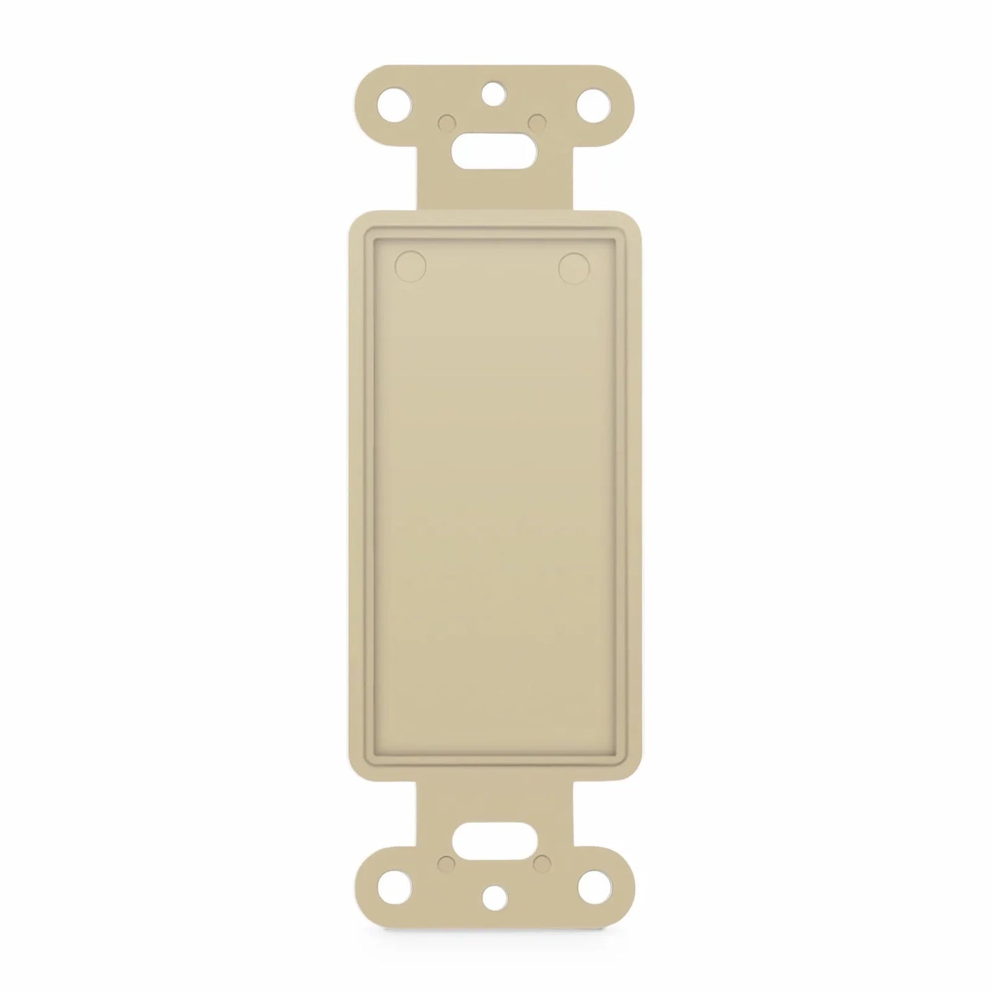 FFSystem™ Faceplate Frame Keystone Blank Insert, Ivory, 4.09'' x 1.4''
