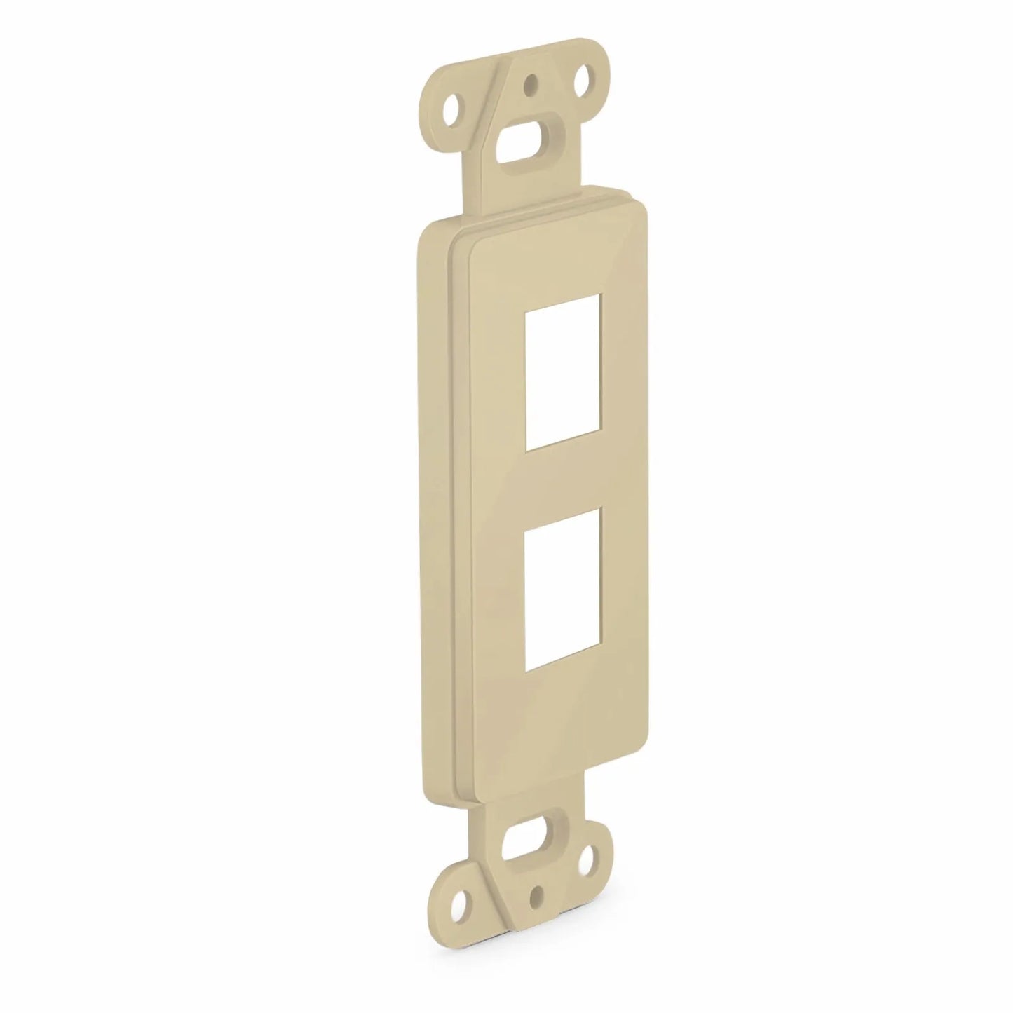 SyncEaseFFSystem™ Faceplate Frame Keystone Insert, 2 Ports, Ivory, 4.09'' x 1.4''