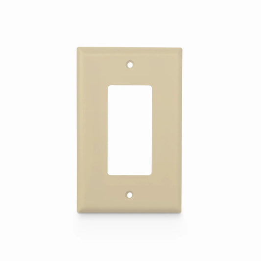 Single Gang FFSystem™ Screwless Faceplate Frame, White, 4.87"x2.95"