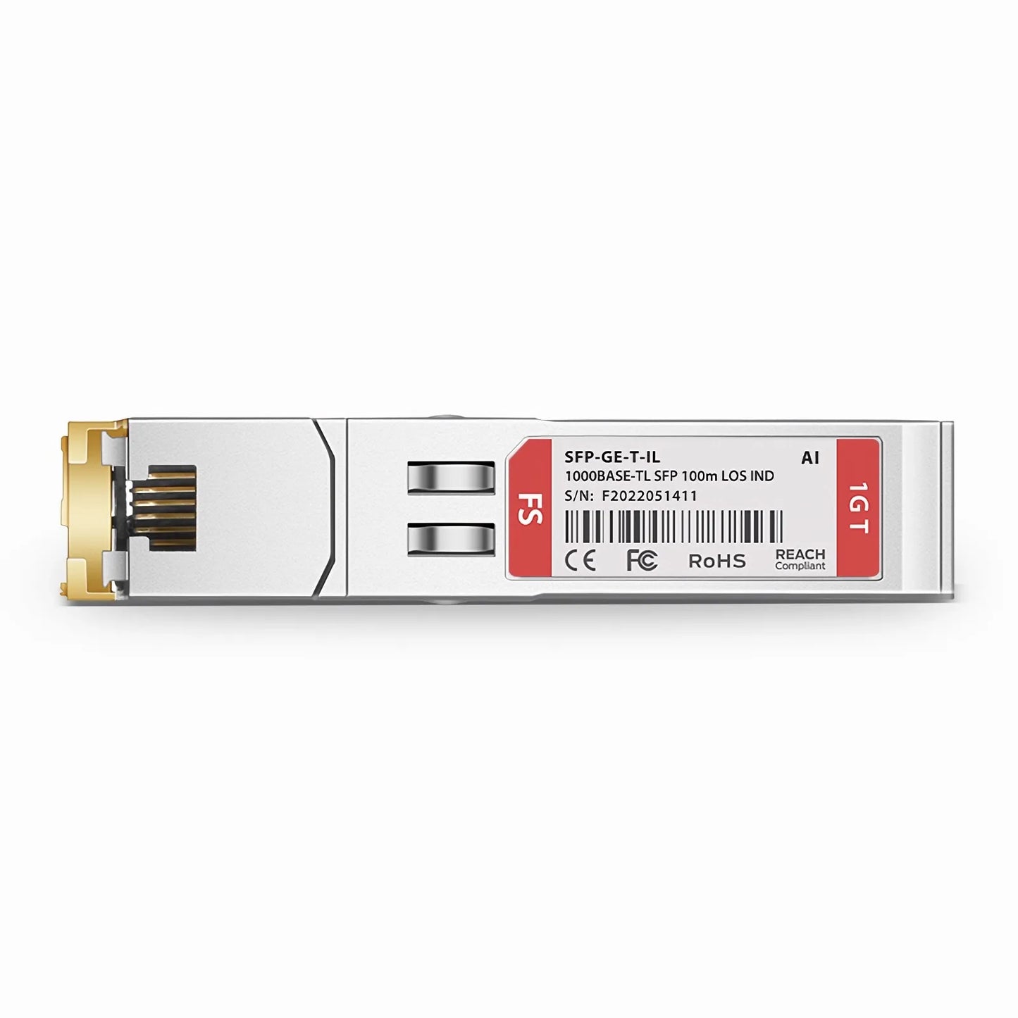 Arista Networks Compatible 1000BASE-T SFP Copper 100m RJ-45 Industrial Transceiver Module (LOS)