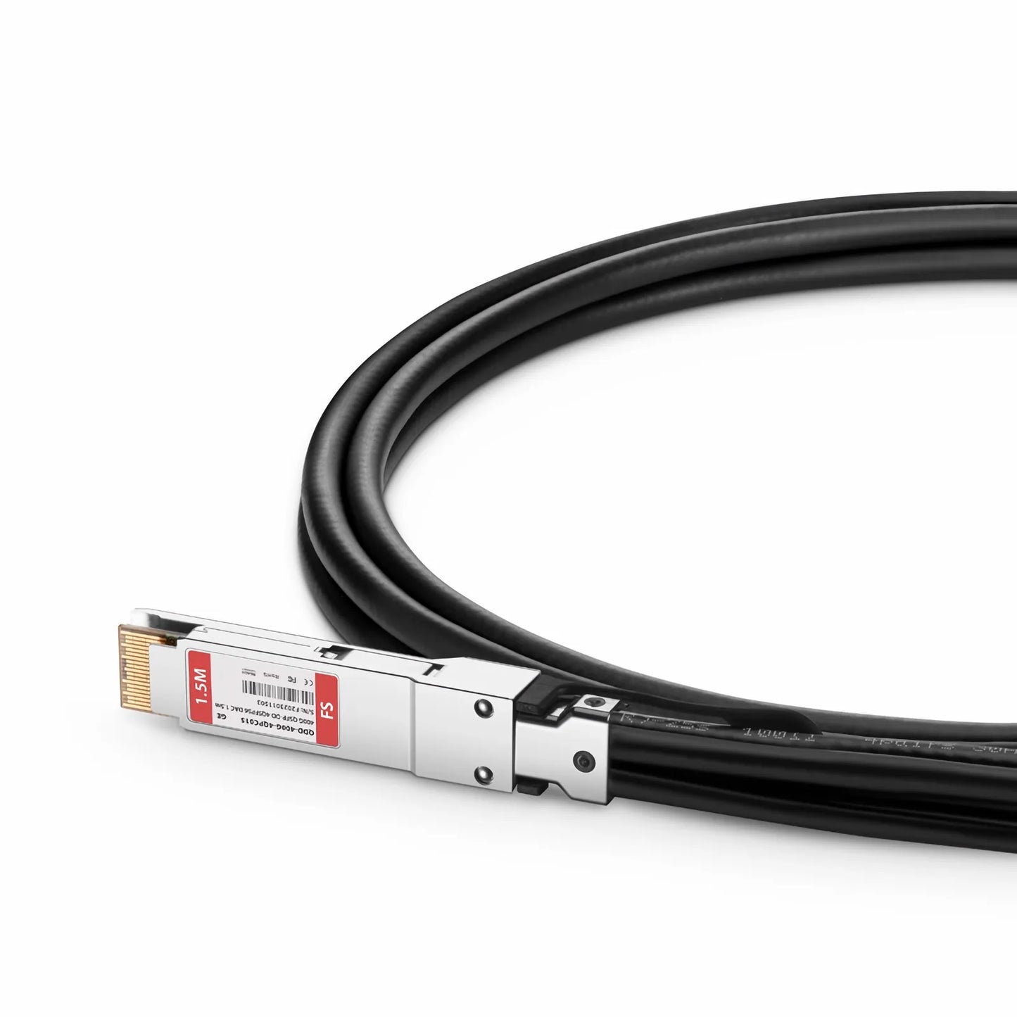 1.5m (5ft) Generic Compatible 400G QSFP-DD 8 x 50G PAM4 to 4 x 100G QSFP56 2 x 50G PAM4 Passive Direct Attach Copper Breakout Cable