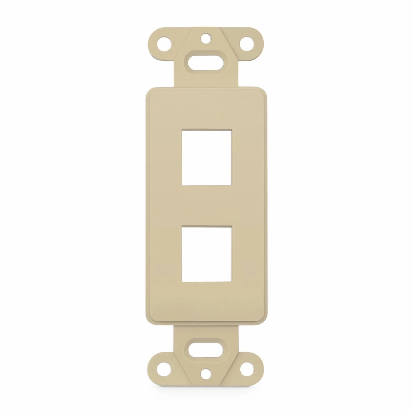 SyncEaseFFSystem™ Faceplate Frame Keystone Insert, 2 Ports, Ivory, 4.09'' x 1.4''