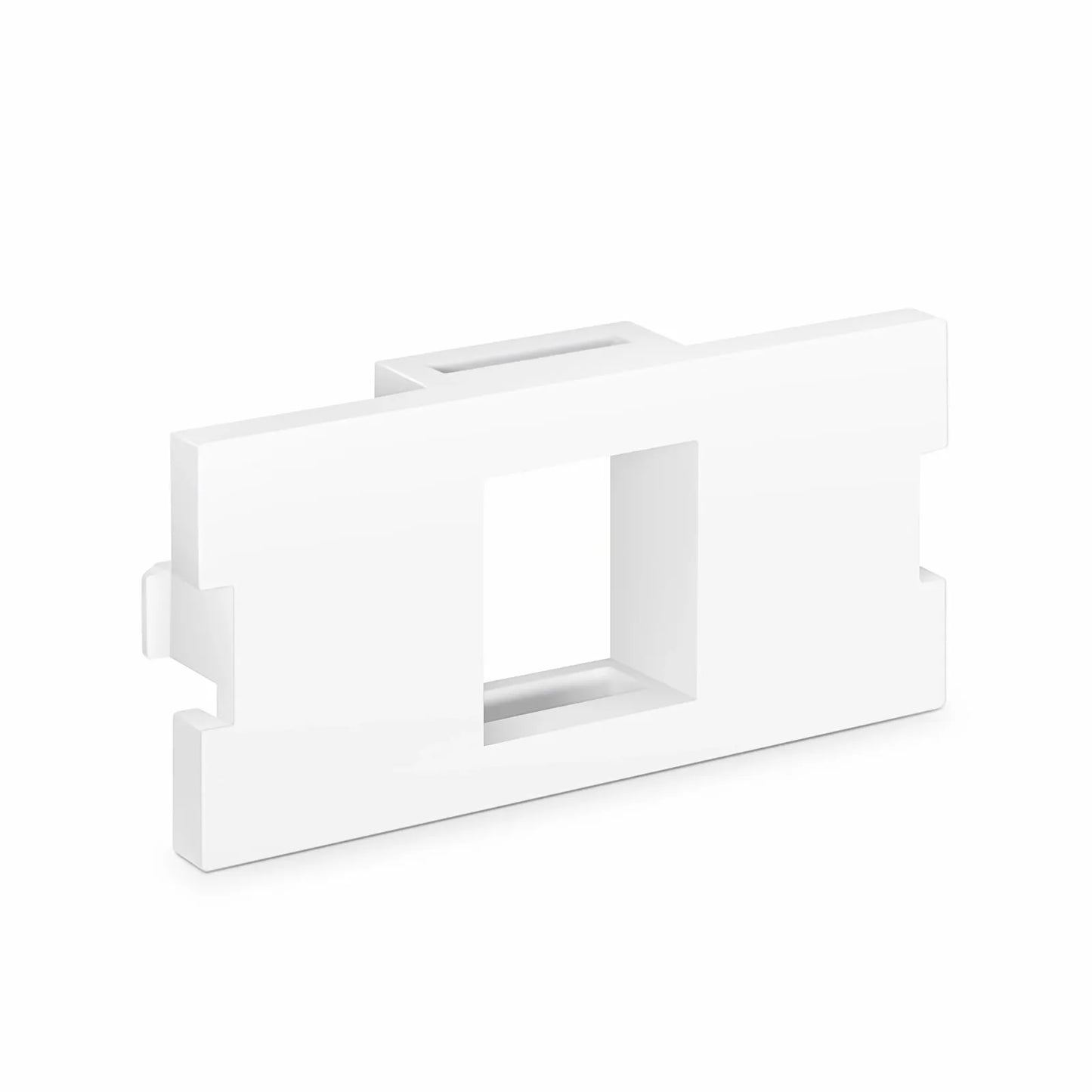 1-Port MOS Adapter, 1 Unit High, White