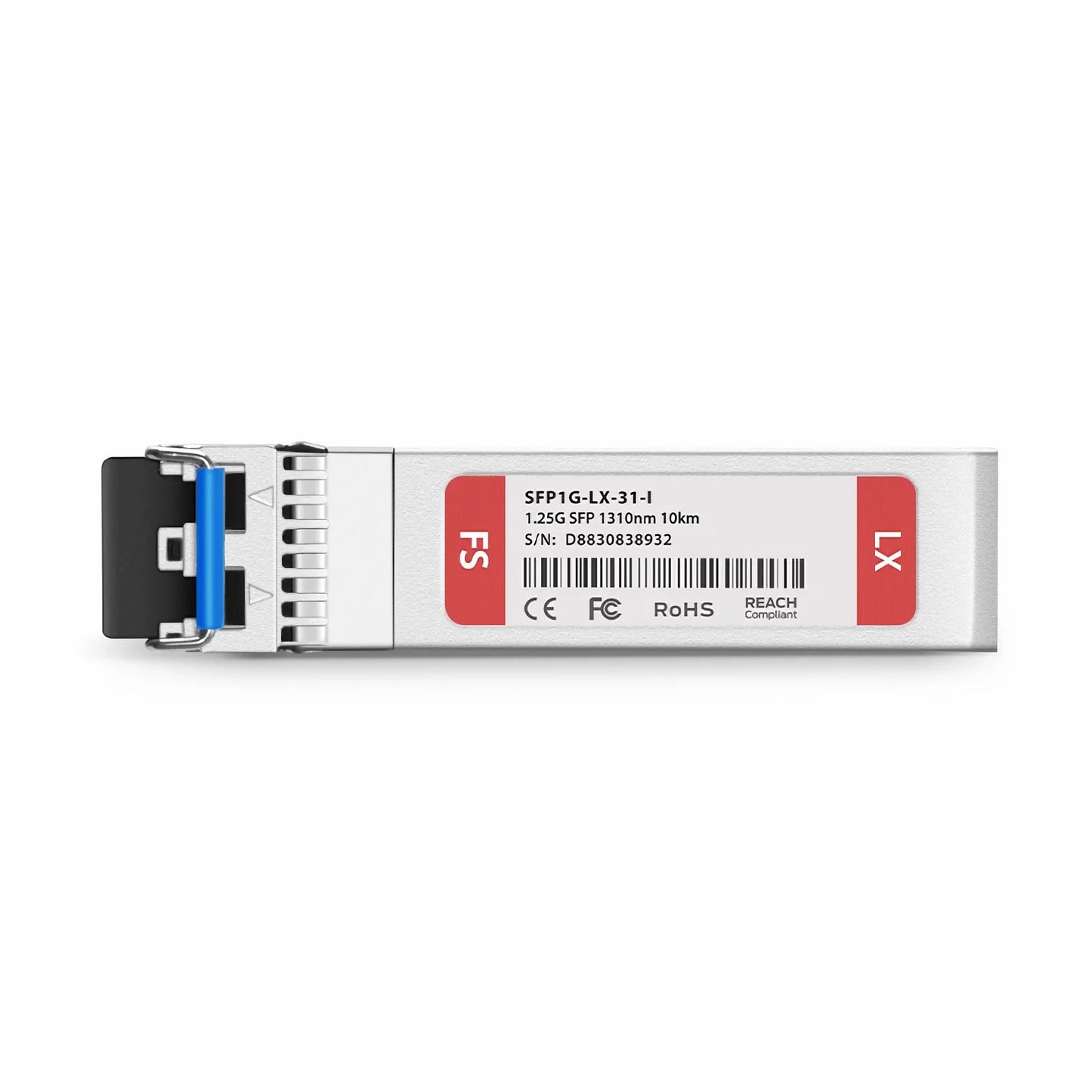 Cisco GLC-LH-SMD Compatible 1000BASE-LX/LH SFP 1310nm 10km DOM Duplex LC/UPC SMF Optical Transceiver Module (Industrial)