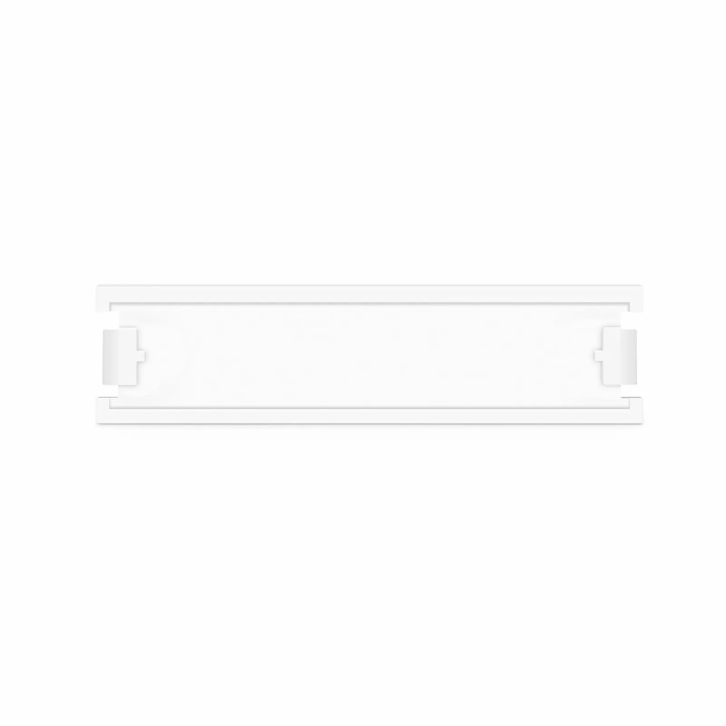 British-Style Blank Module, 0.5 Units High, White