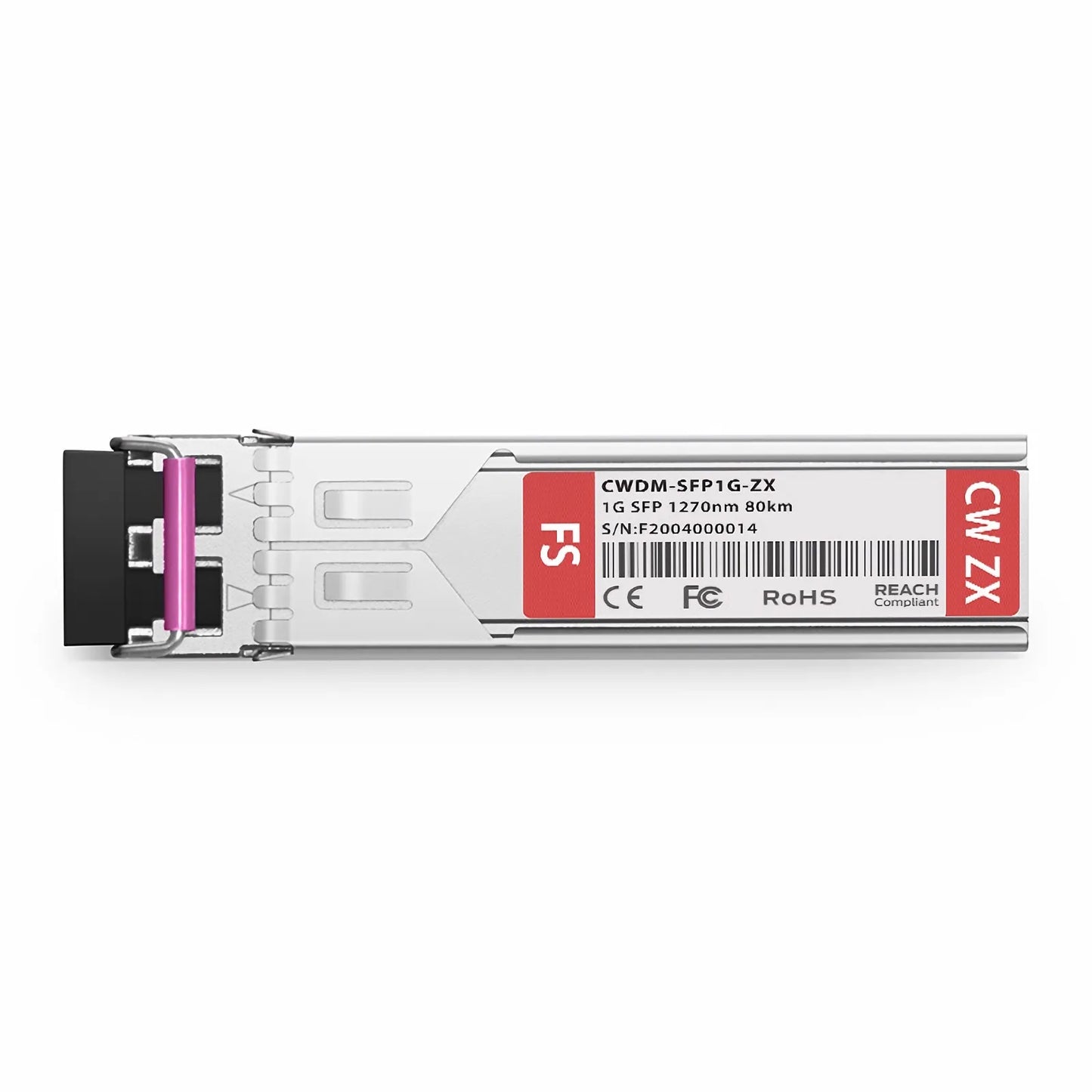Cisco CWDM-SFP-1270 Compatible SFP 1000BASE-CWDM 1270nm 80km DOM Duplex LC/UPC SMF Optical Transceiver Module for Transmission